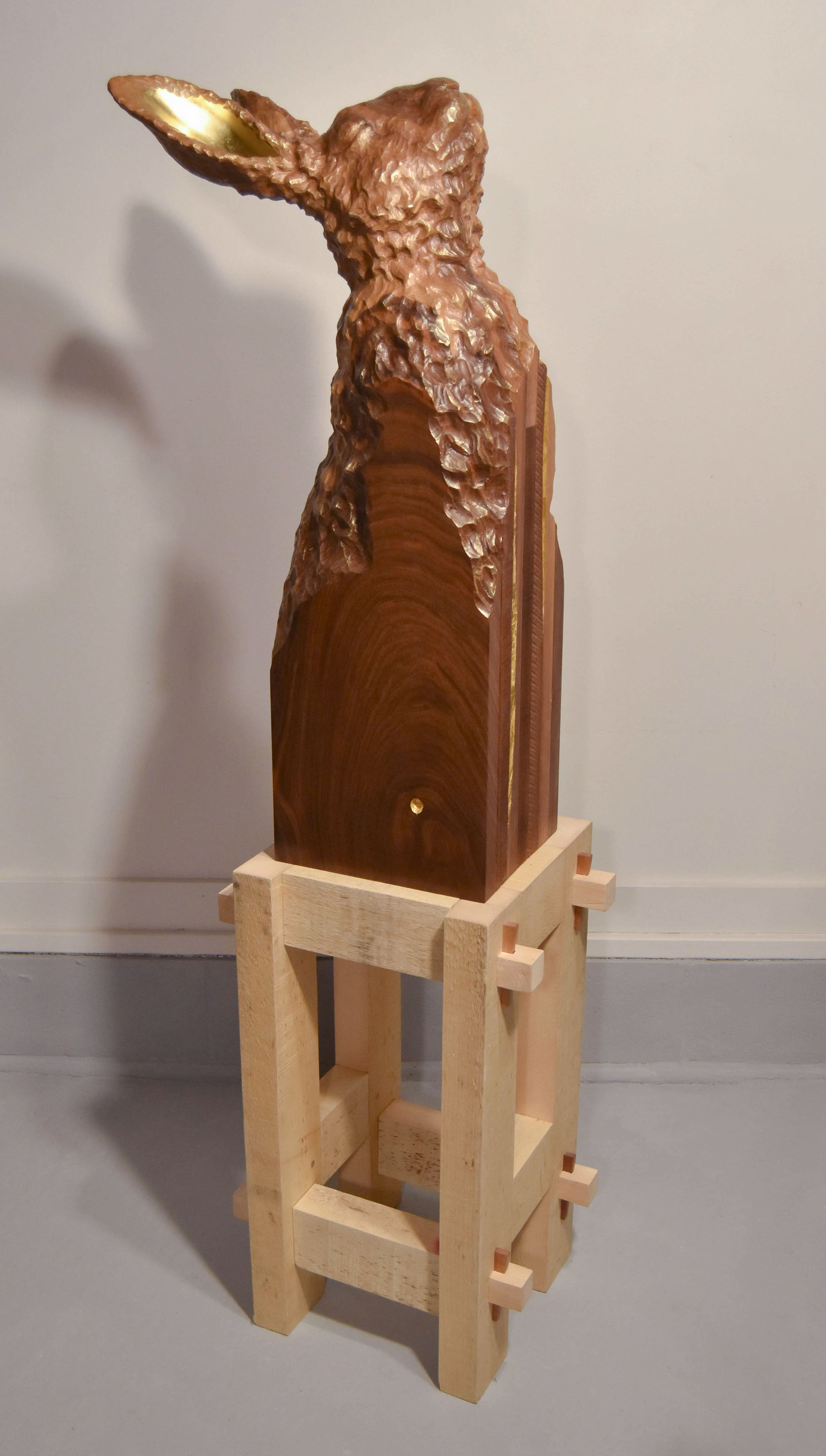 Rabbit
Carved Walnut, Gold Leaf
65 inches