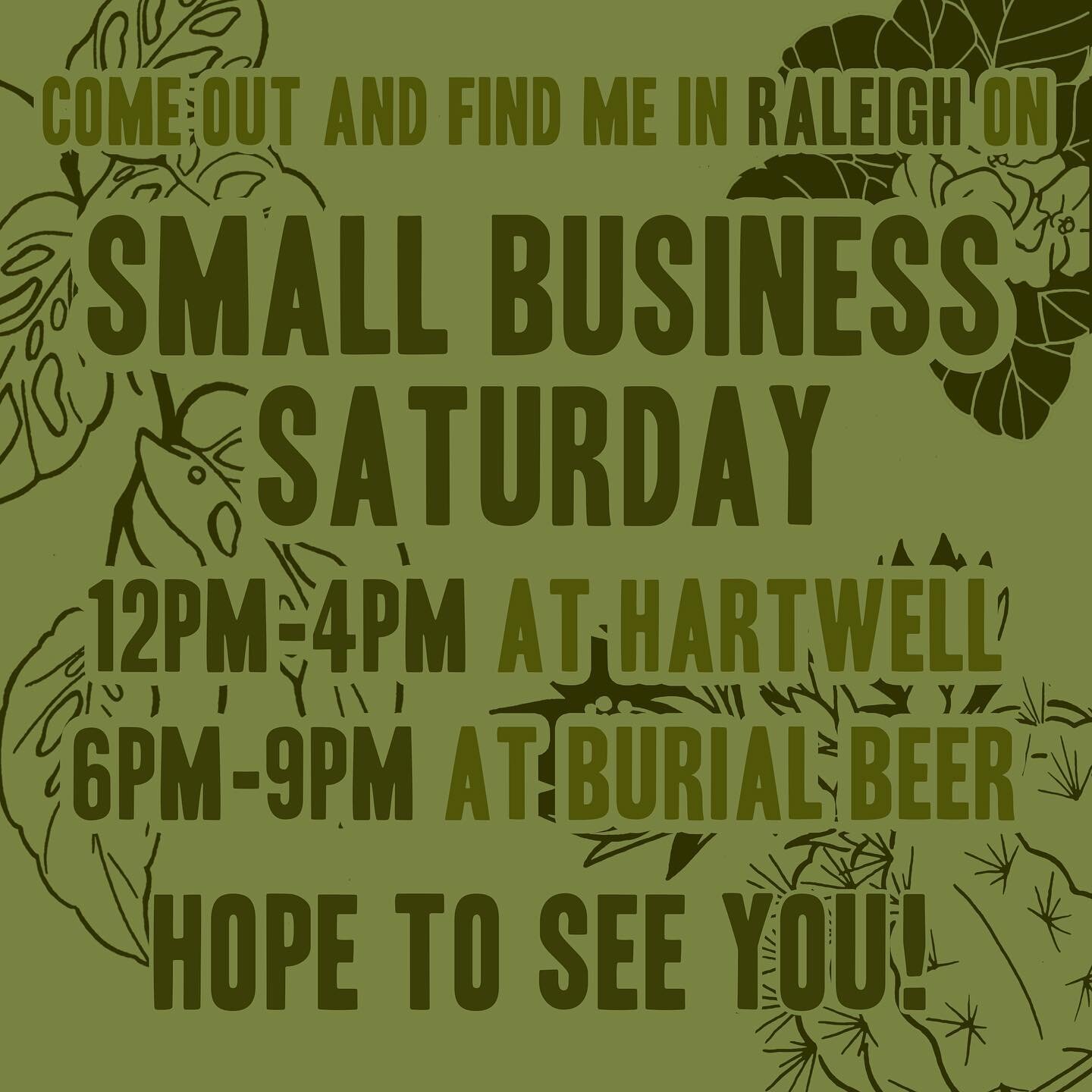 I&rsquo;ll be popping up in not one but TWO lovely spots in Raleigh tomorrow! Come see me at @hartwellraleigh from 12-4 and @burialdtr from 6-9, I&rsquo;ll have a bunch of rad new vintage pieces as well as my limited run of terrarium Christmas orname