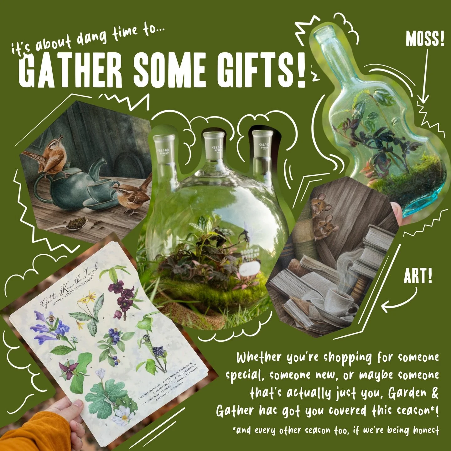 Just in time for ✨Small Business Saturday✨ I&rsquo;ve put together a handy dandy lil guide of some of my favorite gift options that we&rsquo;ve been cooking up this year - I hope you find something you like, or something you think someone else might 