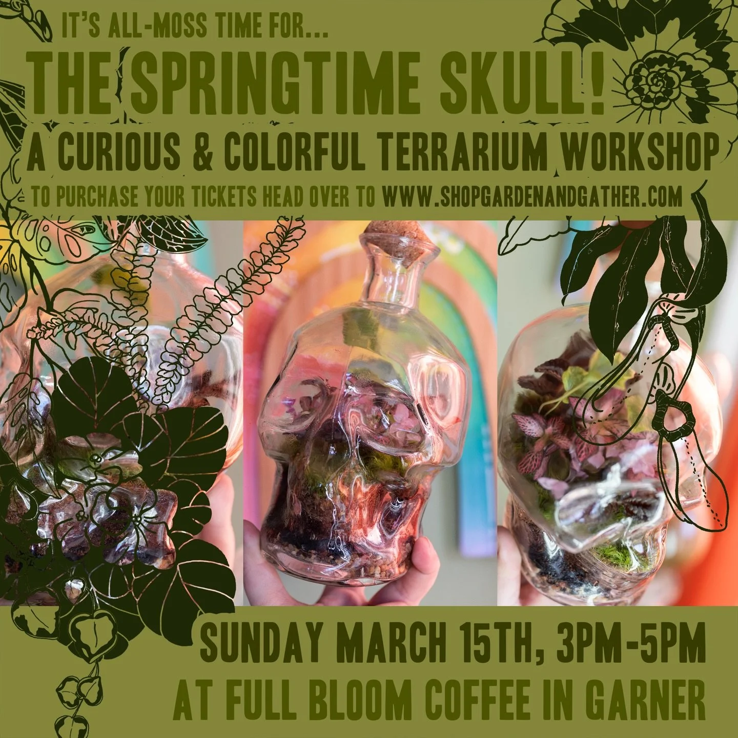 It&rsquo;s SKULL TIME Y&rsquo;ALL 💀🌱✨ So because I constantly strive to make everyone happy, I&rsquo;ve decided to use my abundance of skull bottles for both kits AND a class - here&rsquo;s the info on the latter of the two! 
🌈 I also spent a bunc