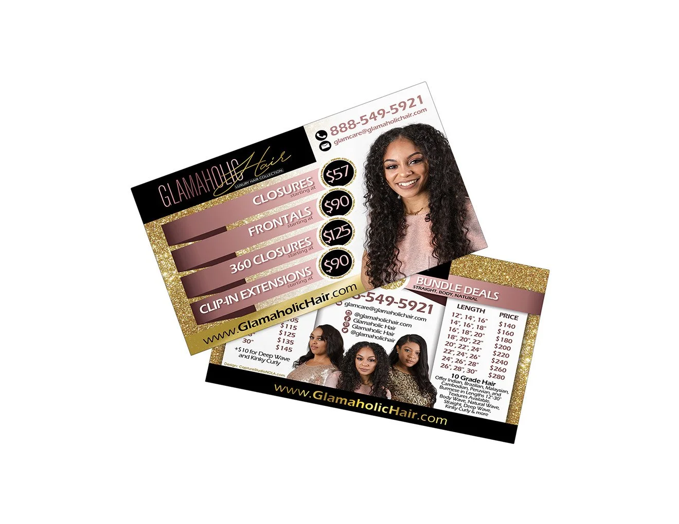 Flyers - Glamoholic Hair