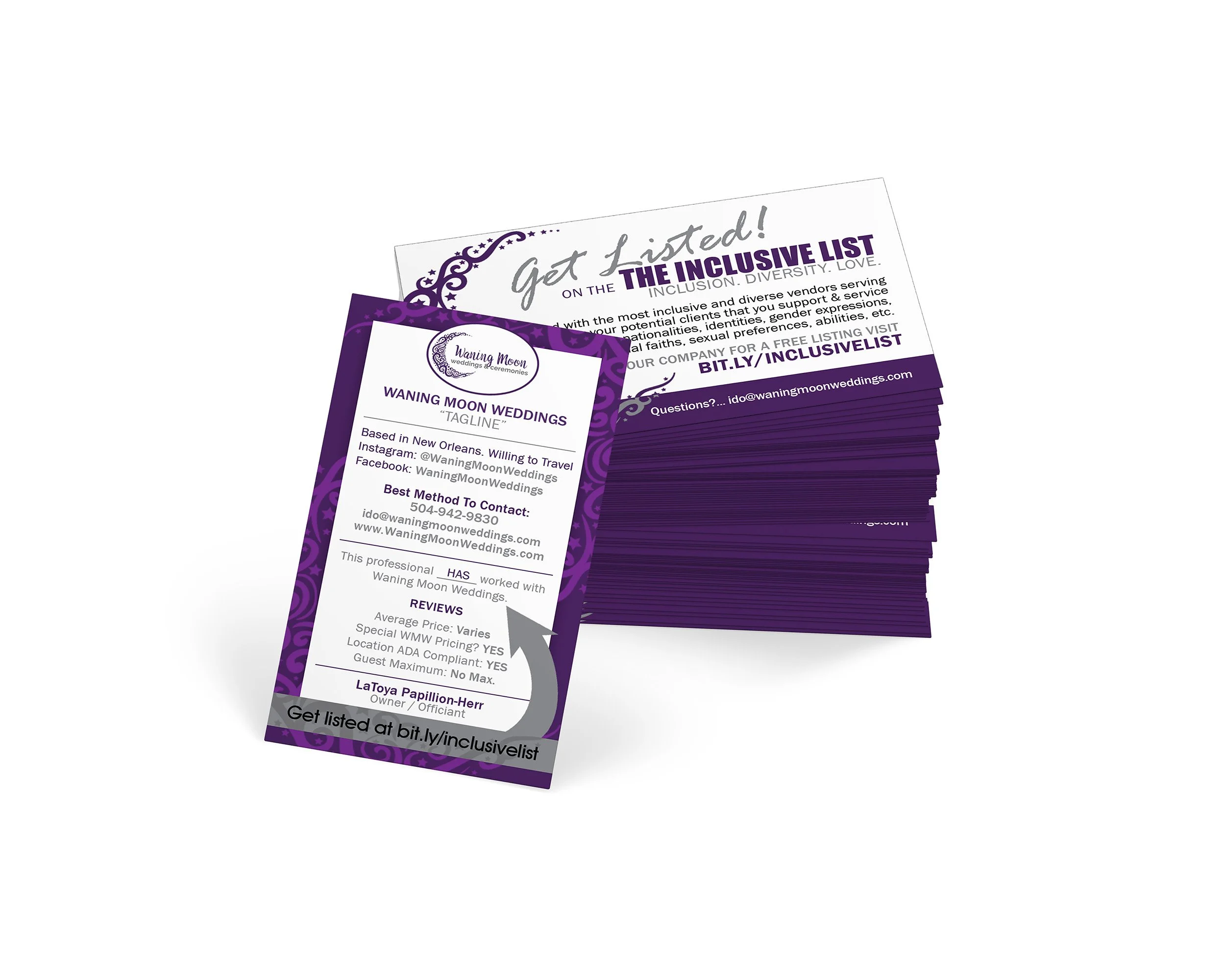 Business Cards - The Inclusive List