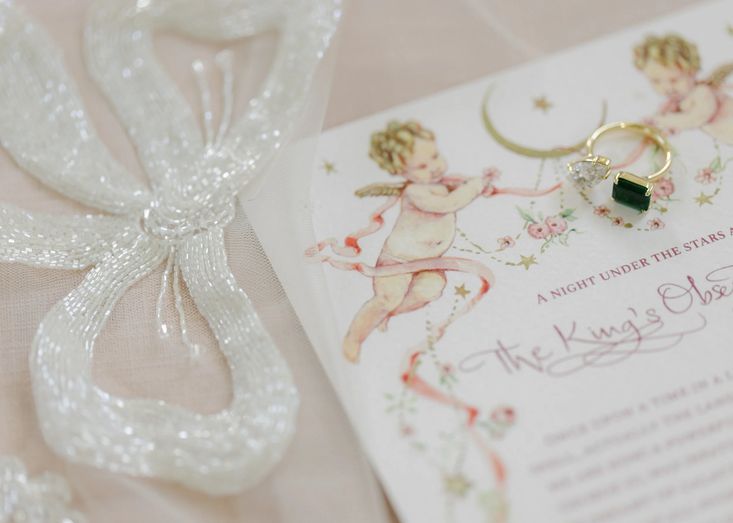 bespoke wedding table setting stationery London