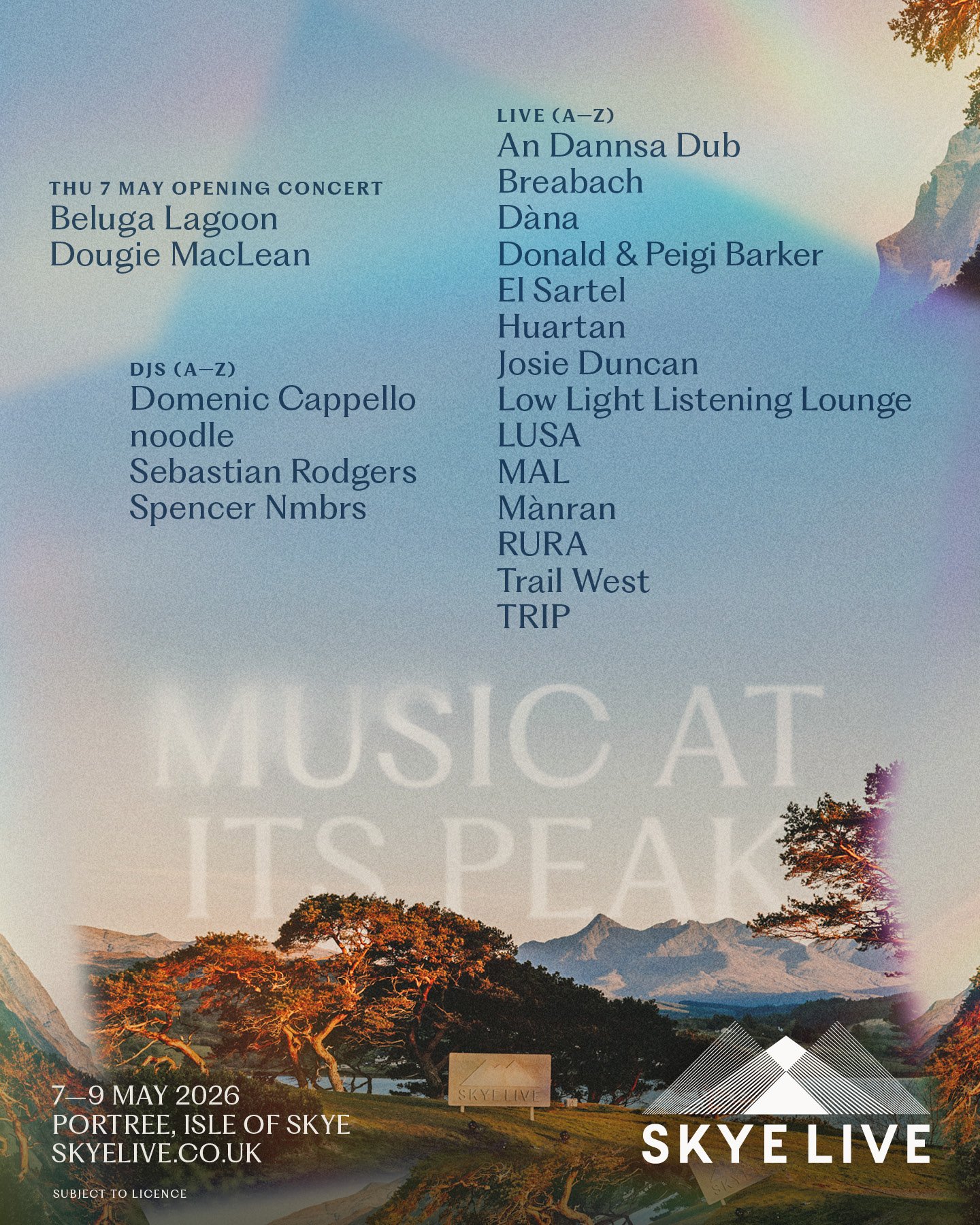 Skye Live festival photo