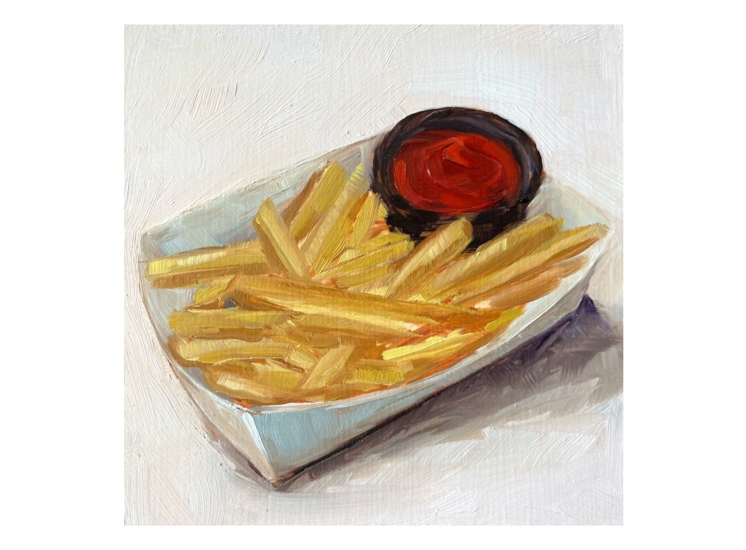 SOLD 6x6 oil on panel, special project