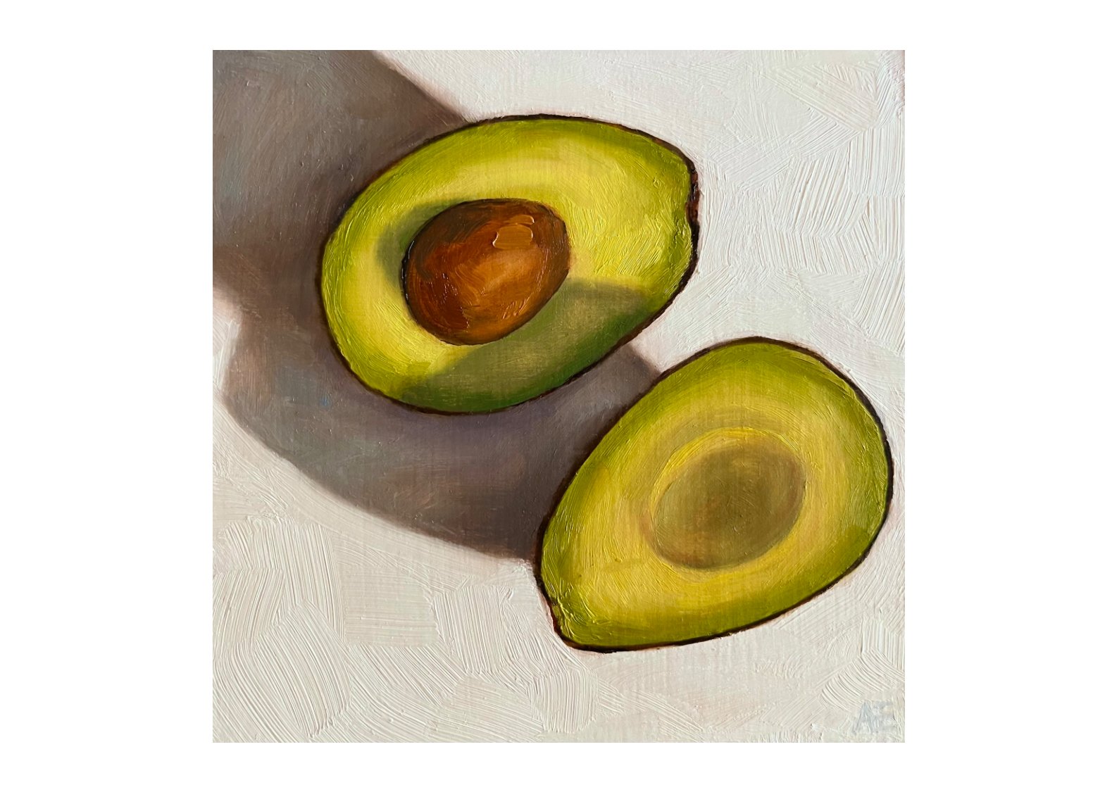 SOLD 6x6 oil on panel, special project