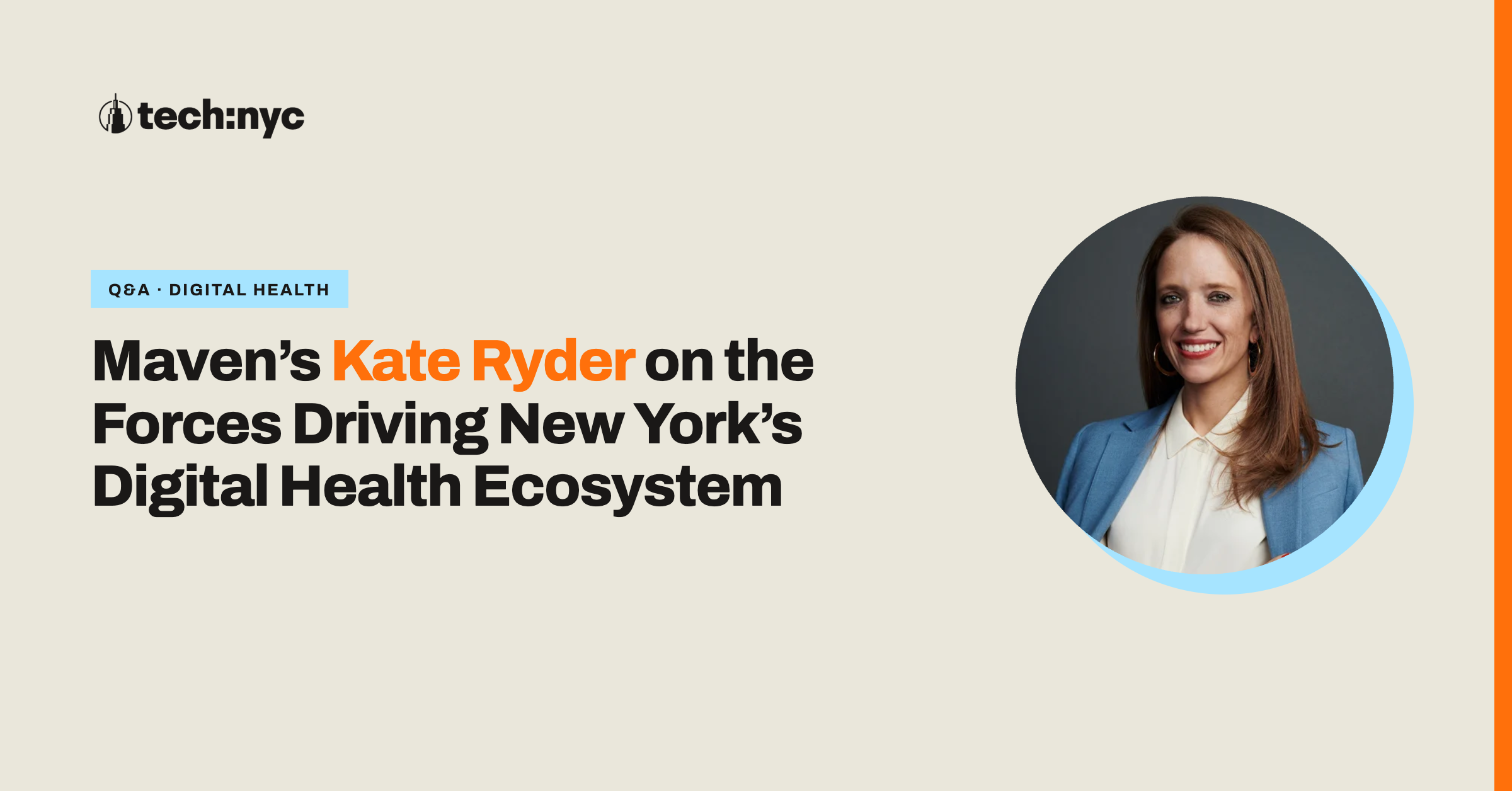 Maven’s Kate Ryder on the Forces Driving New York’s Digital Health Ecosystem