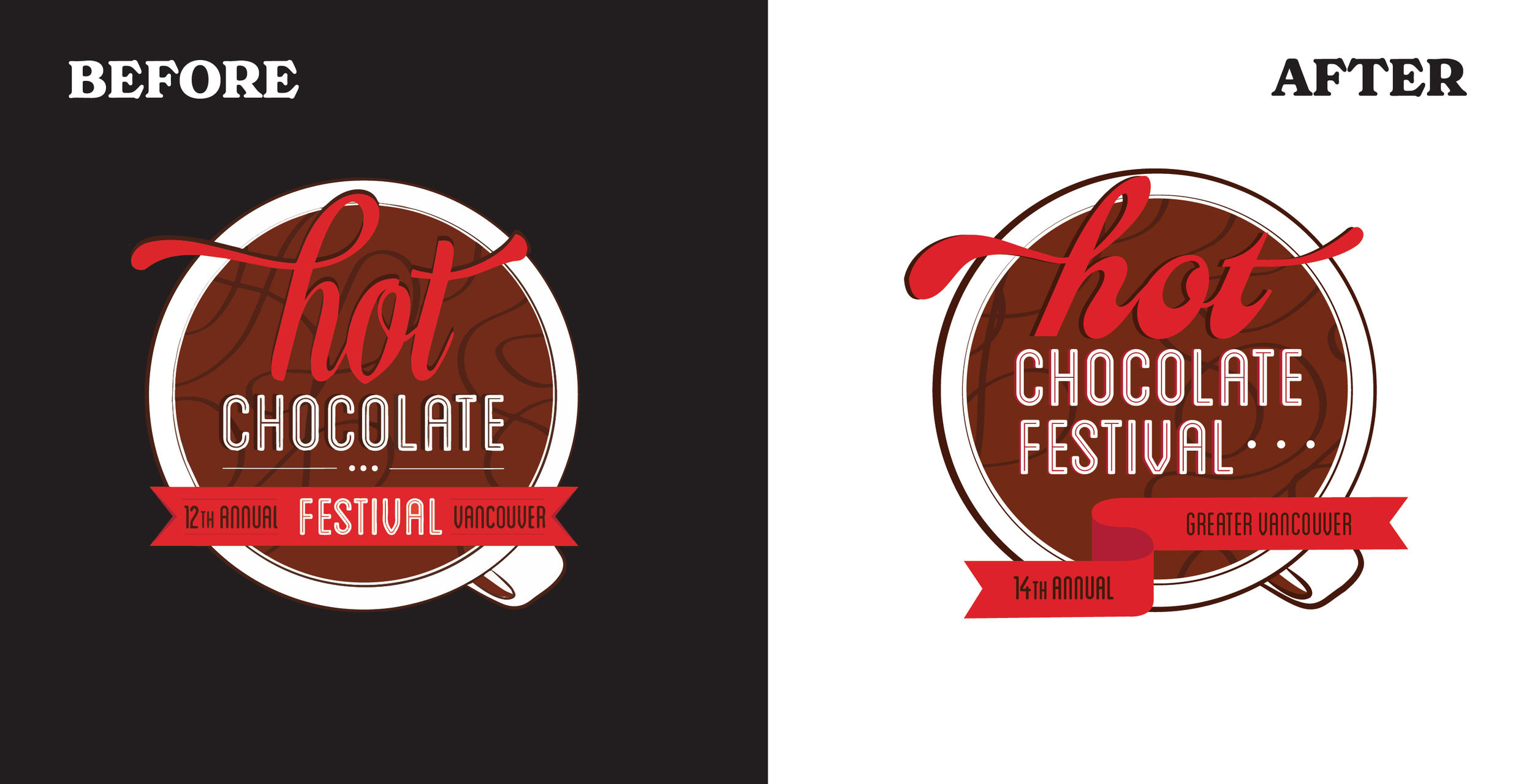 Greater Vancouver Hot Chocolate Festival - Logo Refresh