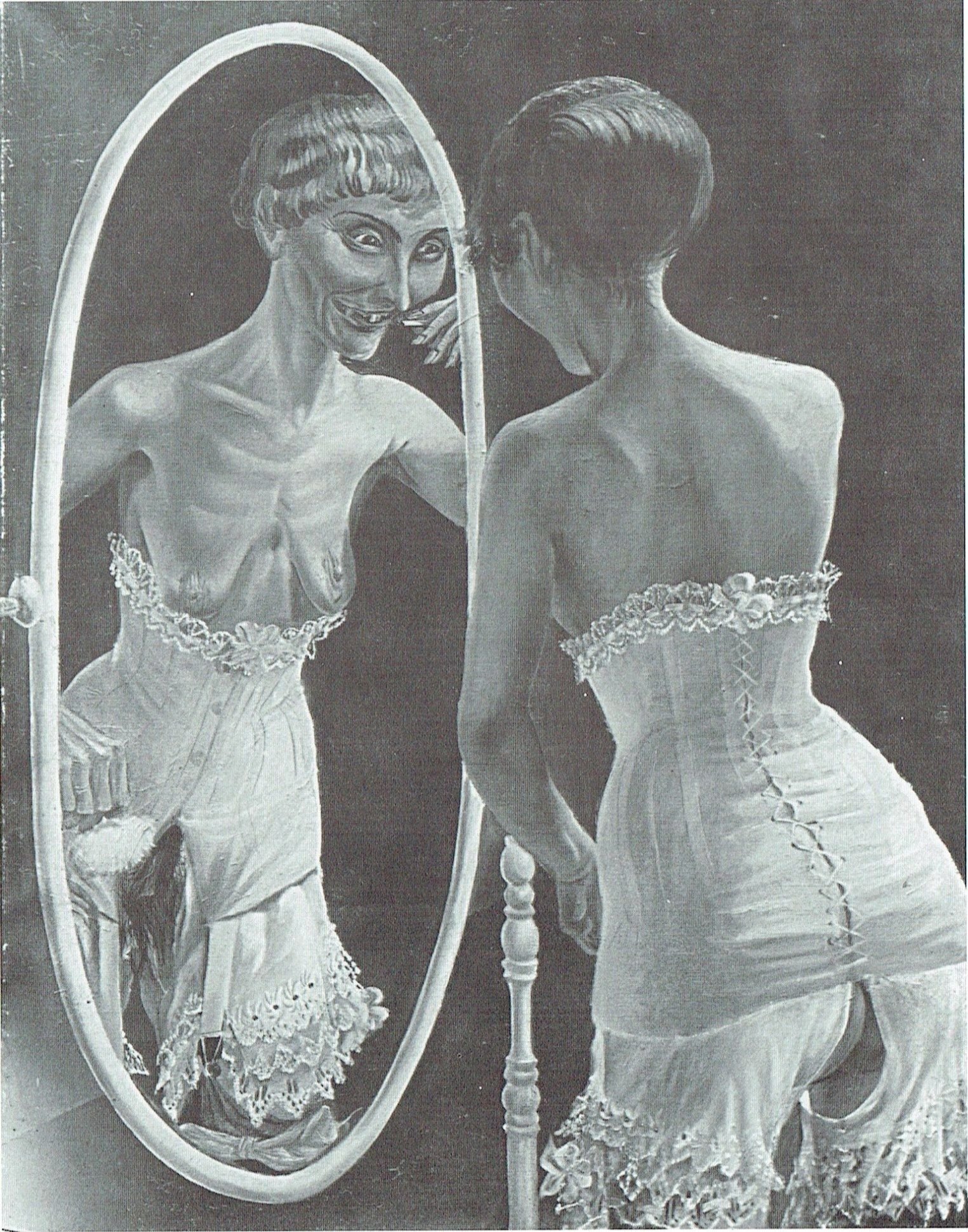 Otto Dix’s painting Girl In Front of the Mirror (1921)
