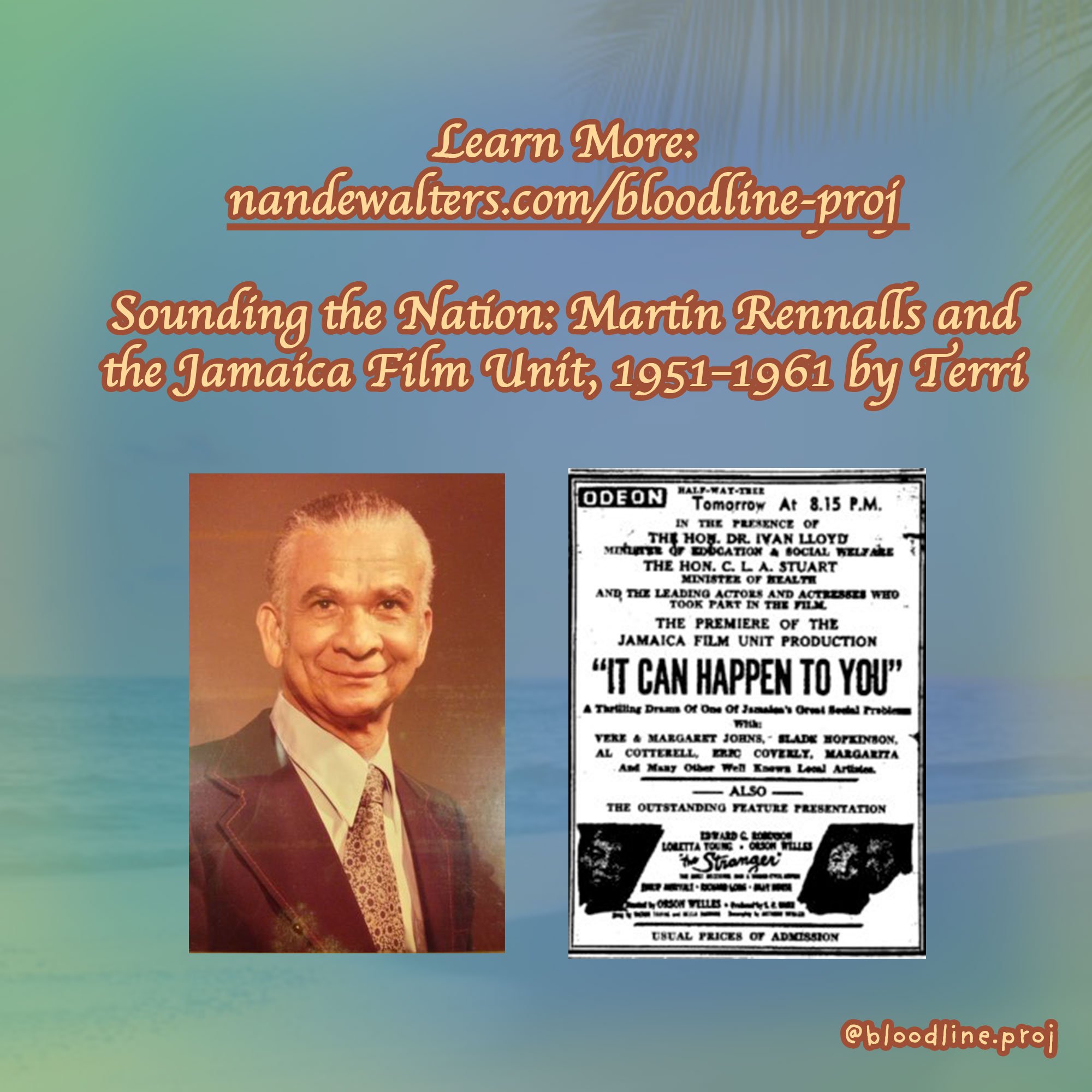  Learn More  Sounding the Nation: Martin Rennalls and the Jamaica Film Unit, 1951–1961 by Terri Francis 