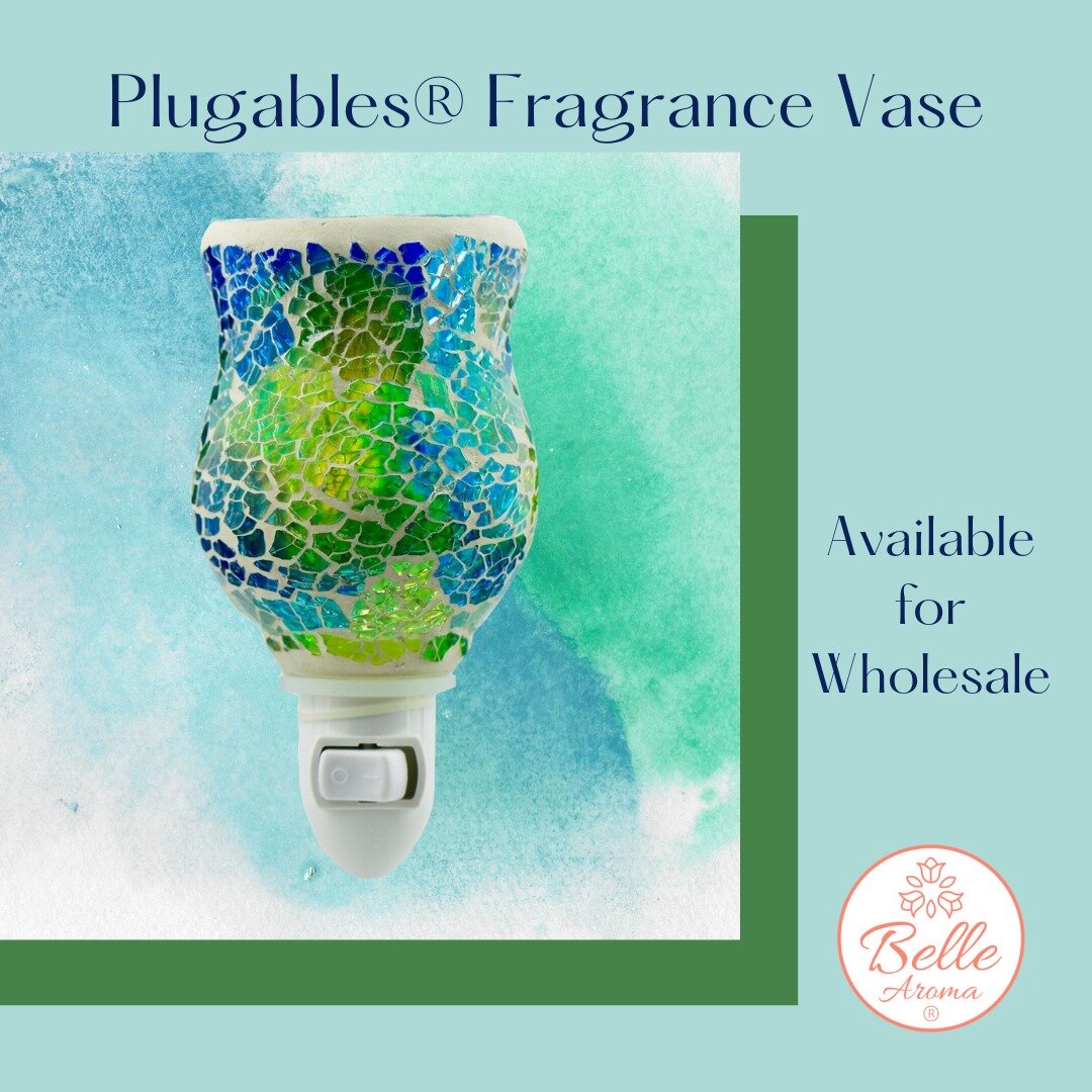 Put the Plugables&reg; Fragrance Vase on your store&rsquo;s shelves today! The gorgeous, mosaic-style vase glows from within while it gently heats the customer&rsquo;s fragrance choice. Offer the Belle Aroma&reg; No-Mess Fragrance Tarts&reg; alongsid