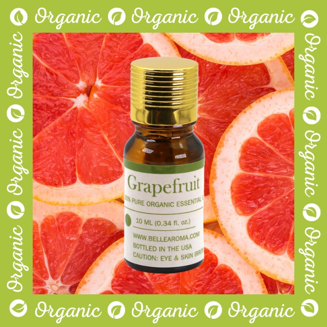 An upcoming addition to the Belle Aroma&reg; Essential Oil Collection: Organic Grapefruit! Organic Grapefruit essential oil is a natural energizer and mood booster. The sweet, juicy notes of fresh citrus promote mental focus, reduce stress, and stimu