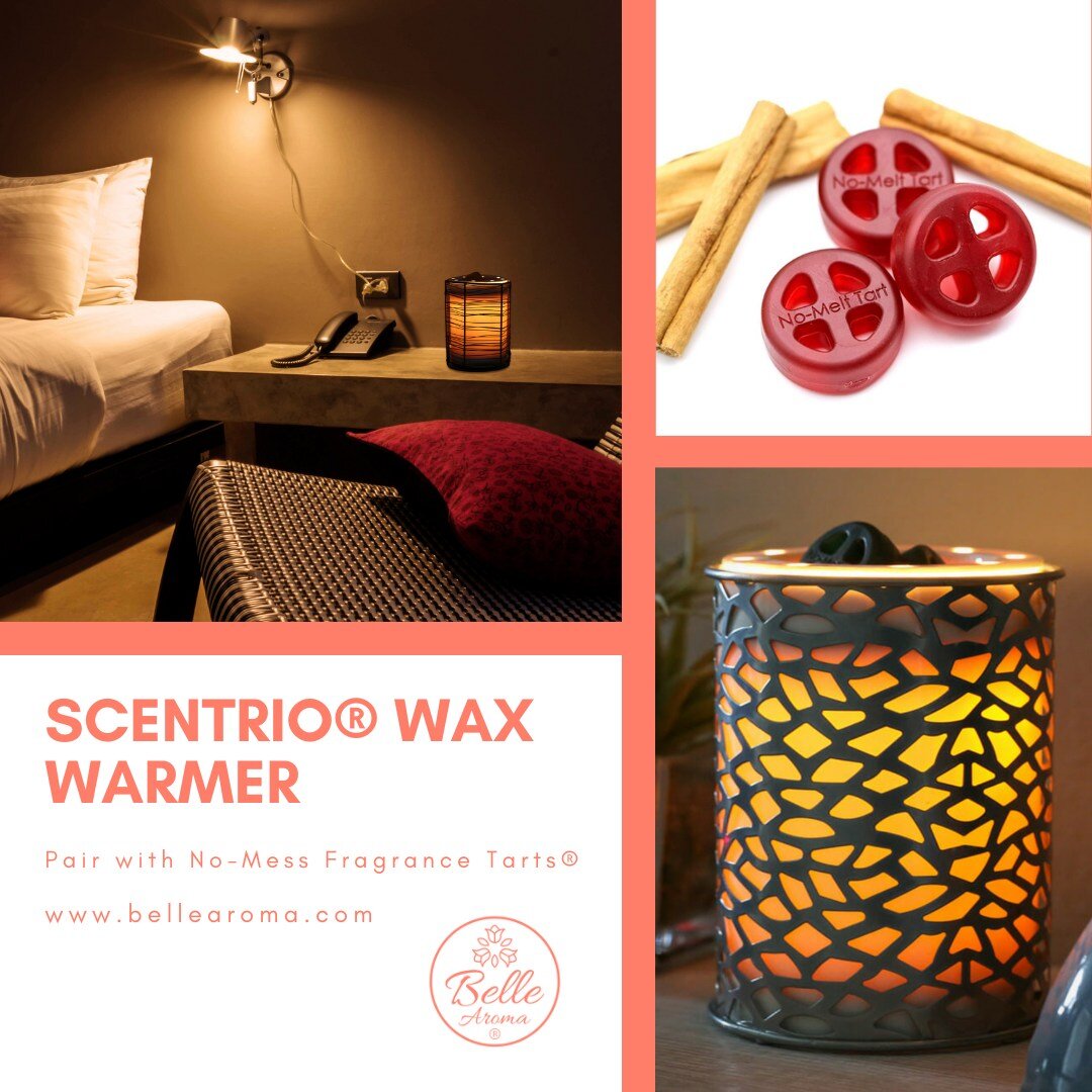 When you order your ScenTrio&reg; Wax Warmers, be sure to get some No-Mess Fragrance Tarts&reg;, too! The ScenTrio Wax Warmers have a trio of heat settings to perfectly warm your customers&rsquo; fragrance methods. On low, the ScenTrio Wax Warmer is 