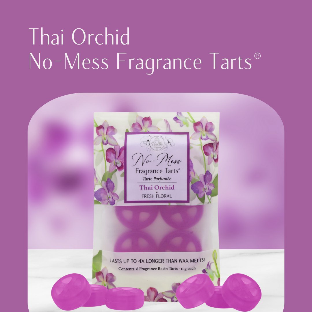 Retailers can purchase Belle Aroma&reg; products at https://faire.com/direct/bellearoma!

Give your customers a new favorite floral fragrance with our Thai Orchid No-Mess Fragrance Tarts&reg;. Long-lasting and easy to use, these tarts offer an elevat