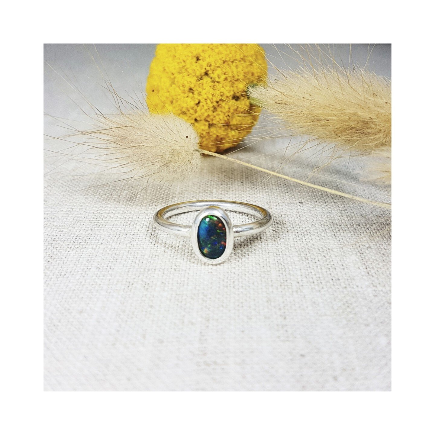 The billy buttons in our garden have flowered!

This black opal sterling silver handcrafted ring is now available and has landed on our website

Enjoy FREE express shipping within Australia for Christmas up until 20 December 

#blackopal #sustainable