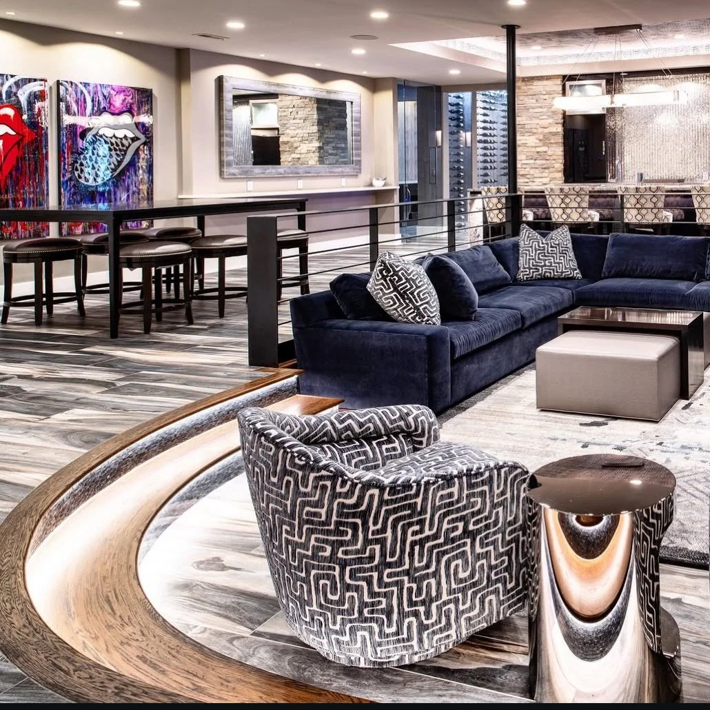 Is it football in the basement season yet? 

Designed by Robin &amp; Julie stanek 

#omaha #idf #design #interiordesignomaha