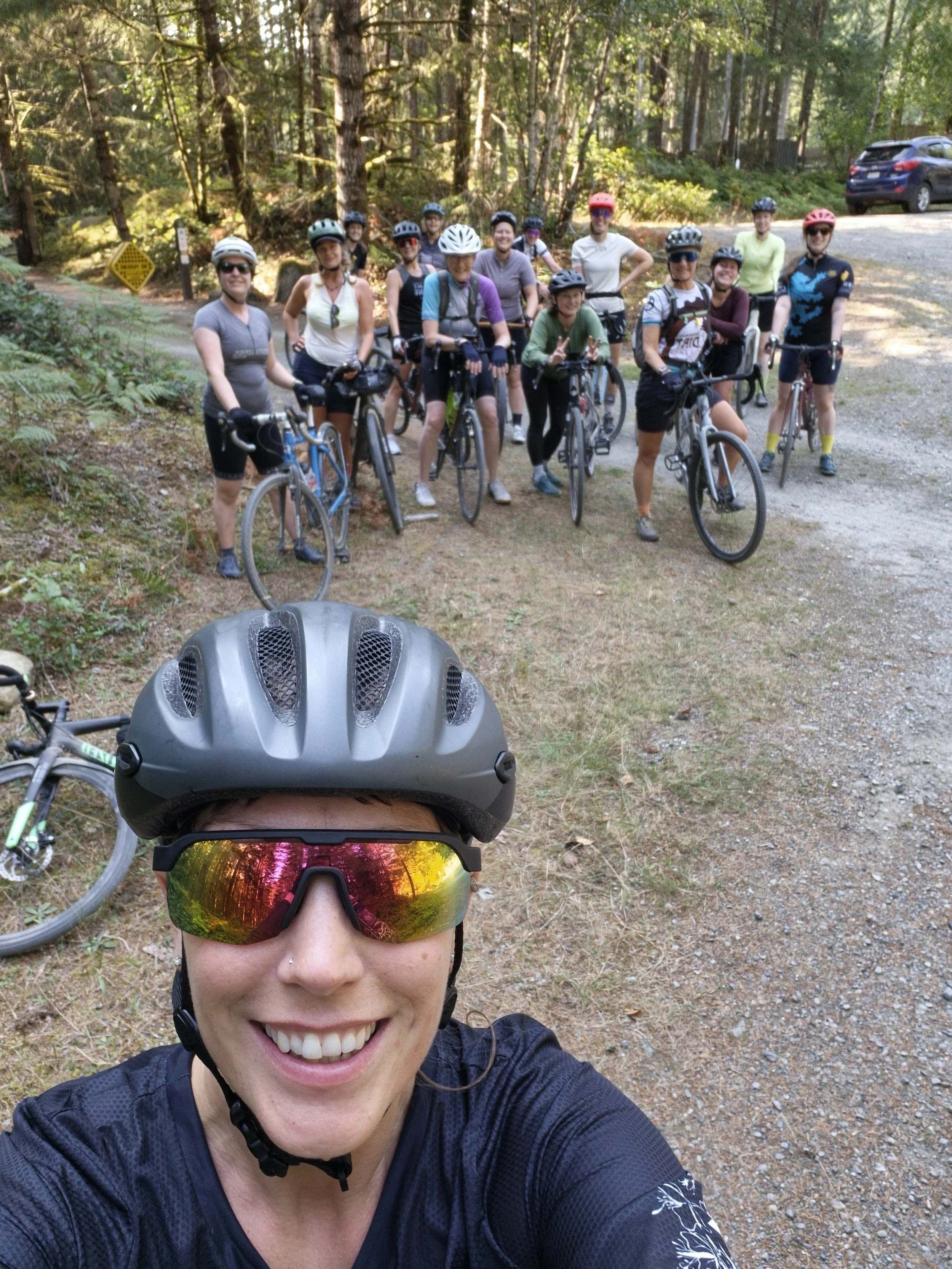 Nora biked  with a club and donated $10 for each woman that showed up!