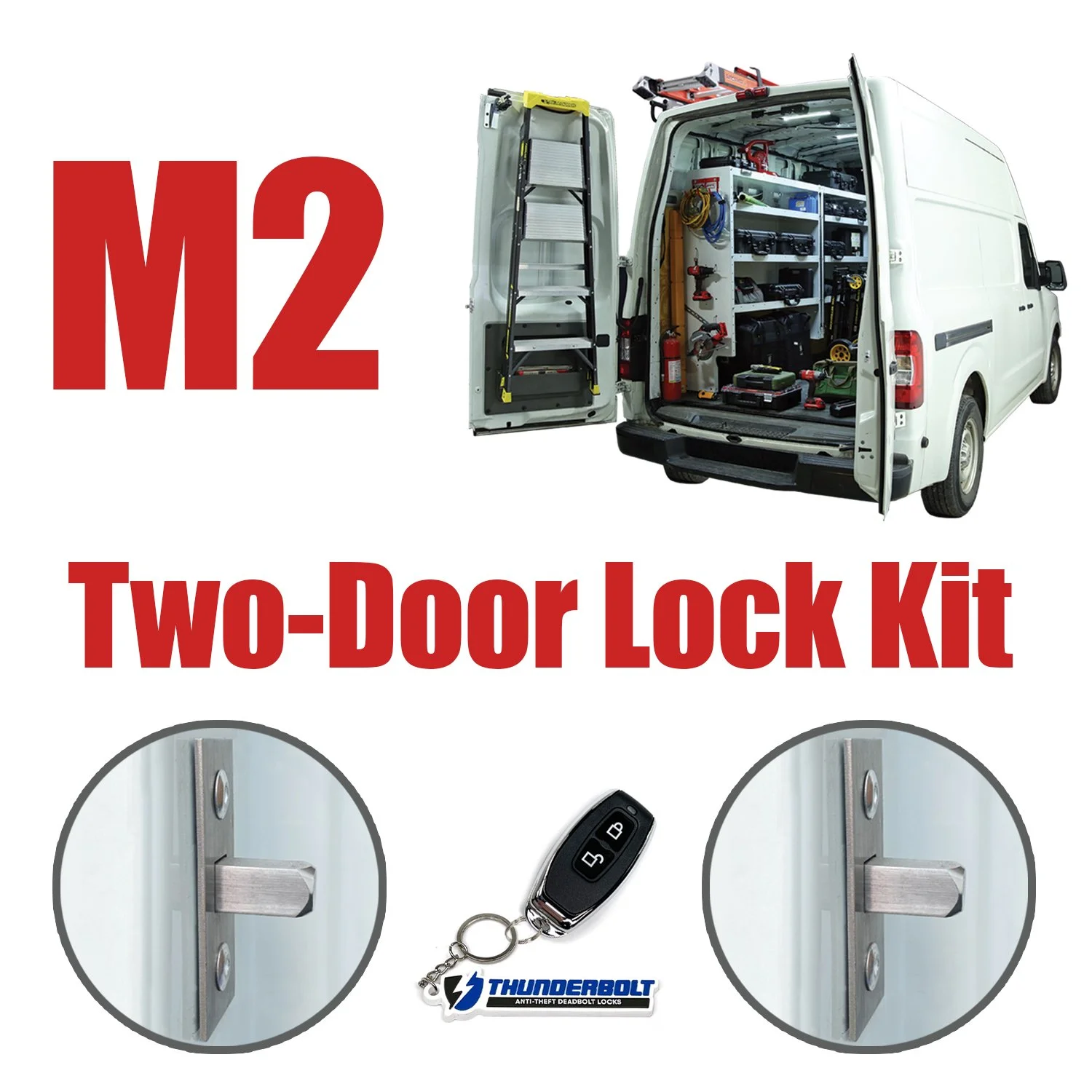 Work Van M2 Two-Door Lock Kit (Thunderbolt Key Fob)