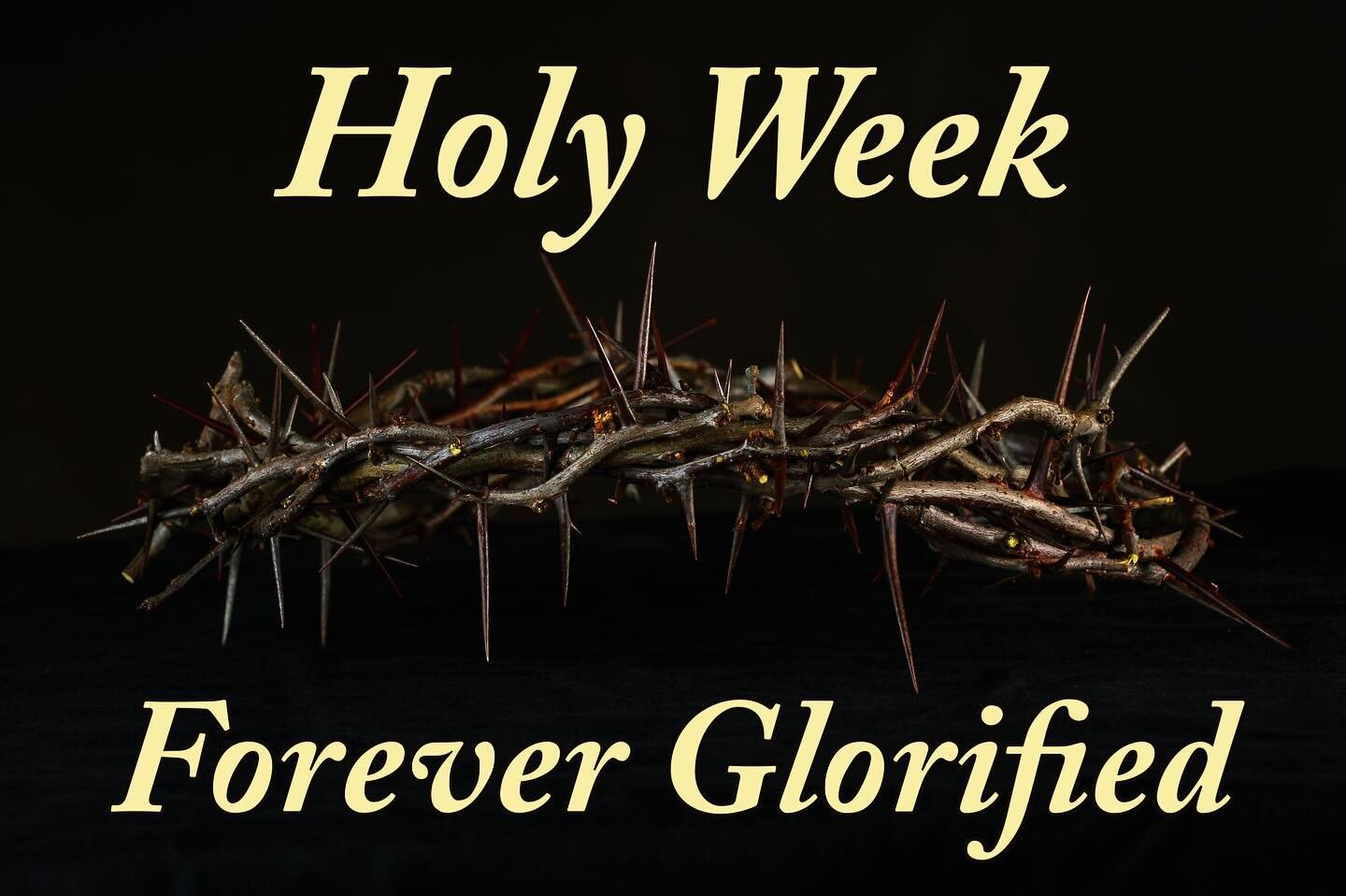 Today begins Holy Week.  We will gather in person and take time to look at Jesus&rsquo; last week accomplishing what the Father sent Him to do.