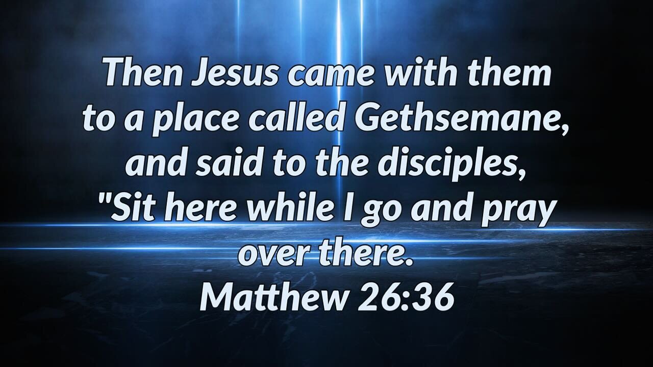 Gethsemane = Garden Press 
3 times Jesus prayed. 
3 times Jesus asked. 
3 times Jesus surrendered.