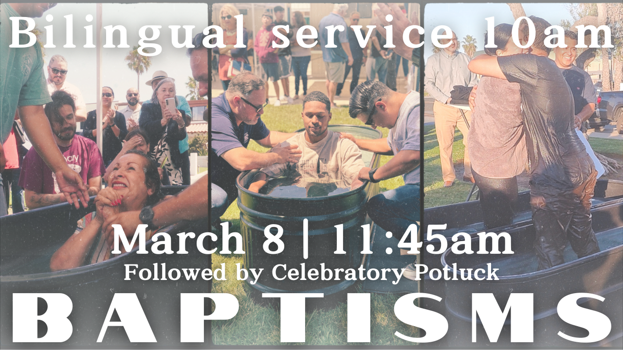 Bilingual Service + Baptisms + Potluck