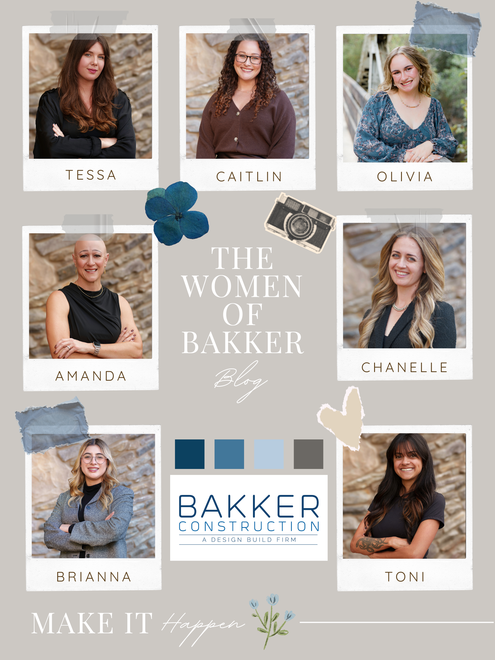 Image showing the women in leadership of the Bakker Construction team in 2026.