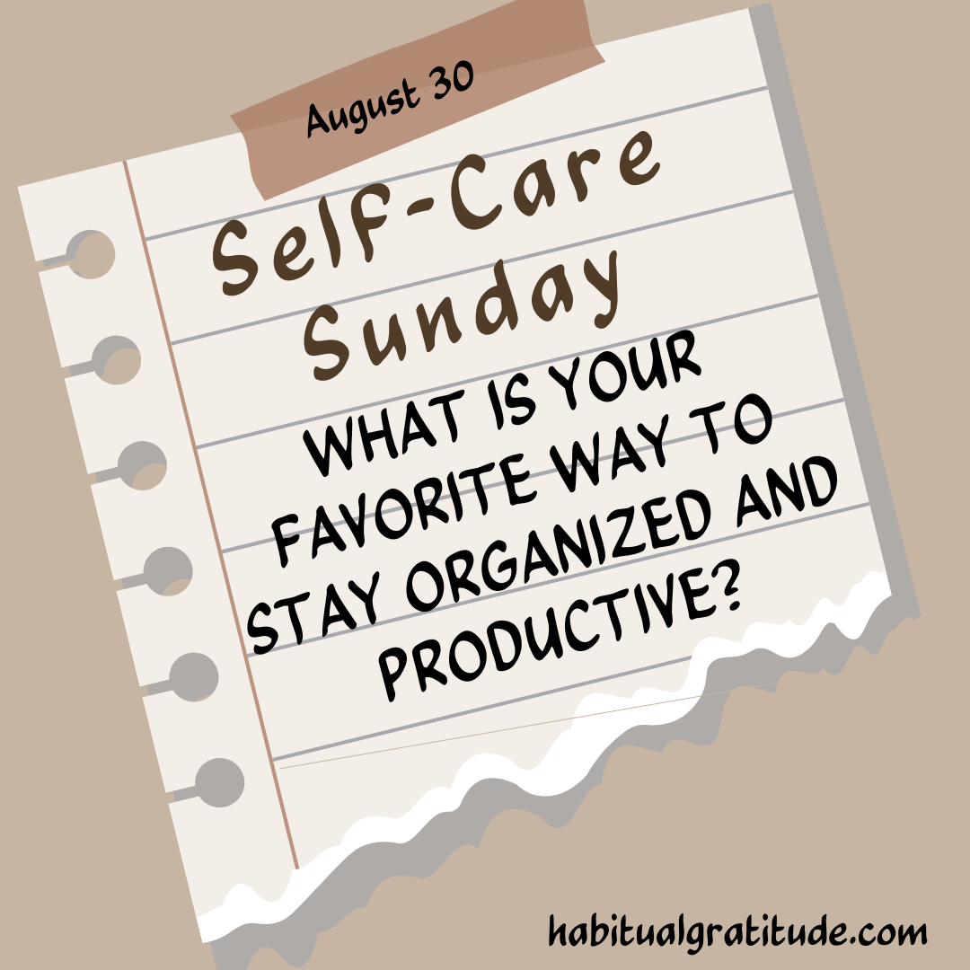 What is your favorite way to stay organized and productive?