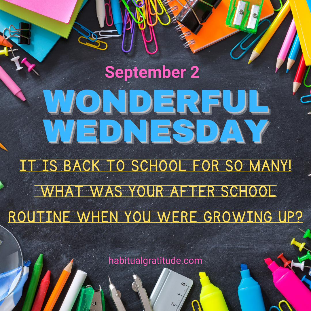 It is Back to School for so many! What was your after school routine when you were growing up?