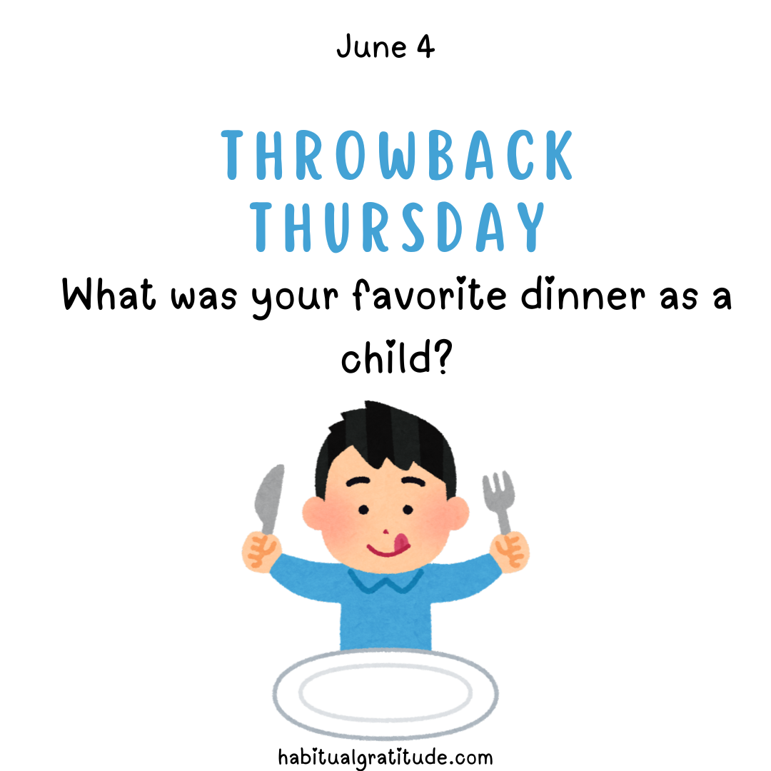 What was your favorite dinner as a child?