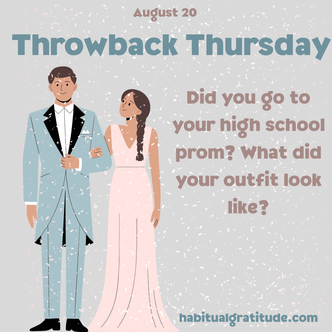 Did you go to your high school prom? What did your outfit look like?