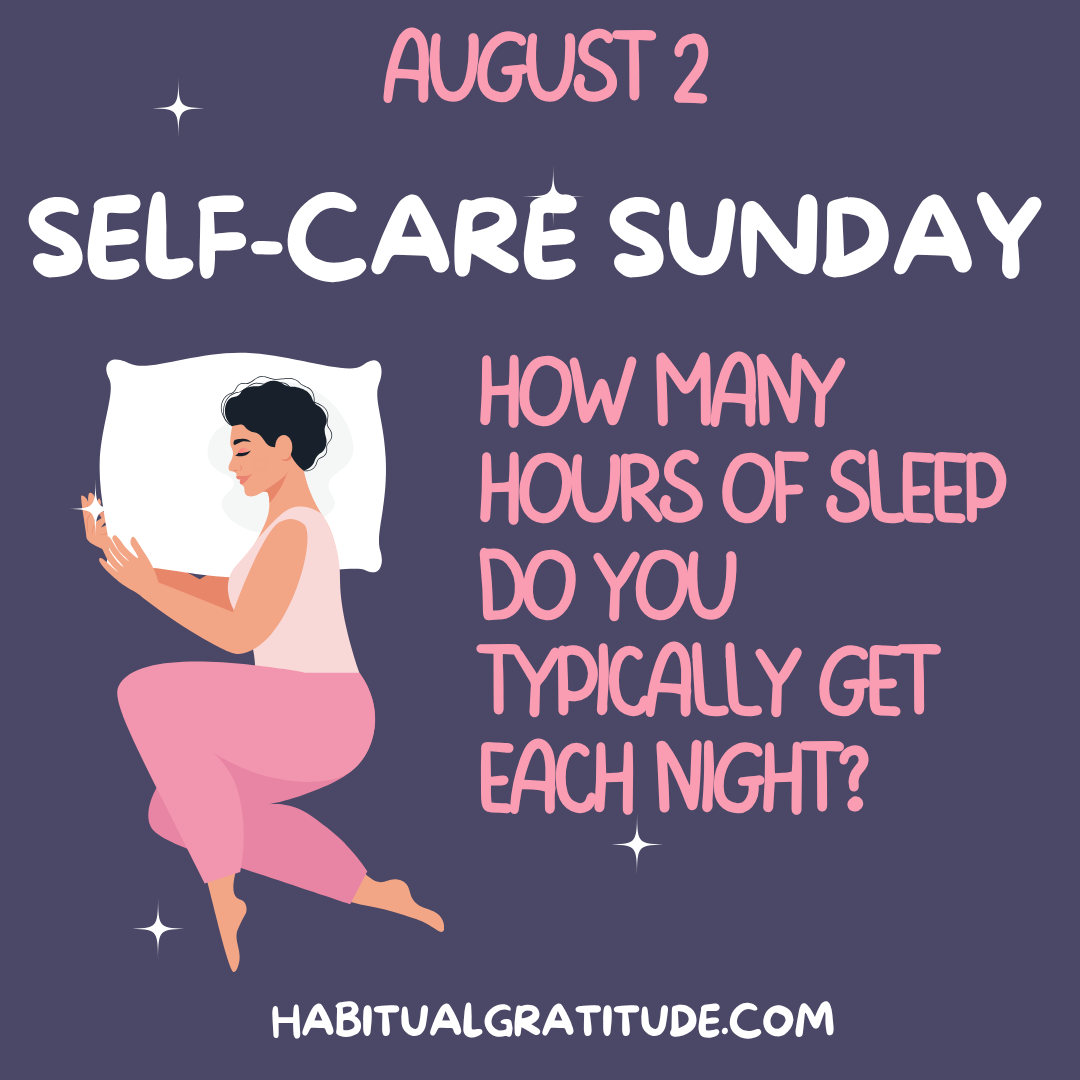 How many hours of sleep do you typically get each night?