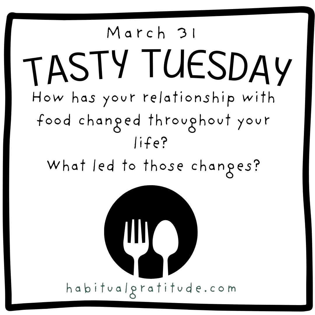 How has your relationship with food changed throughout your life? What led to those changes?
