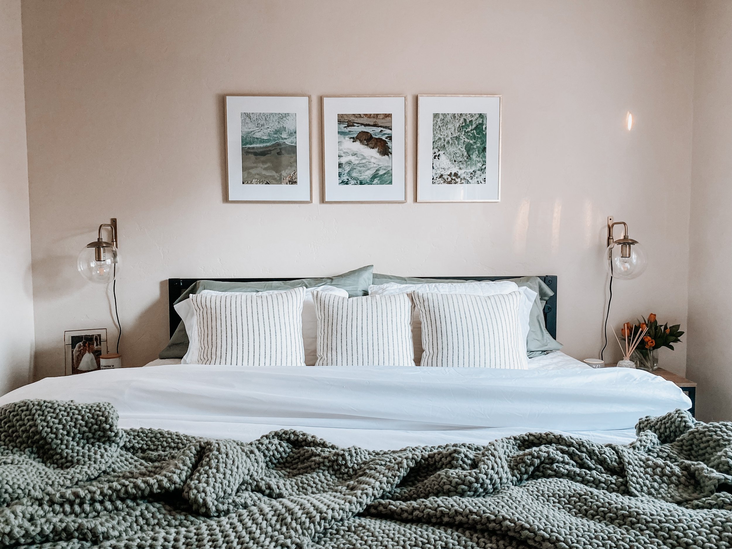 main bedroom makeover - bedding