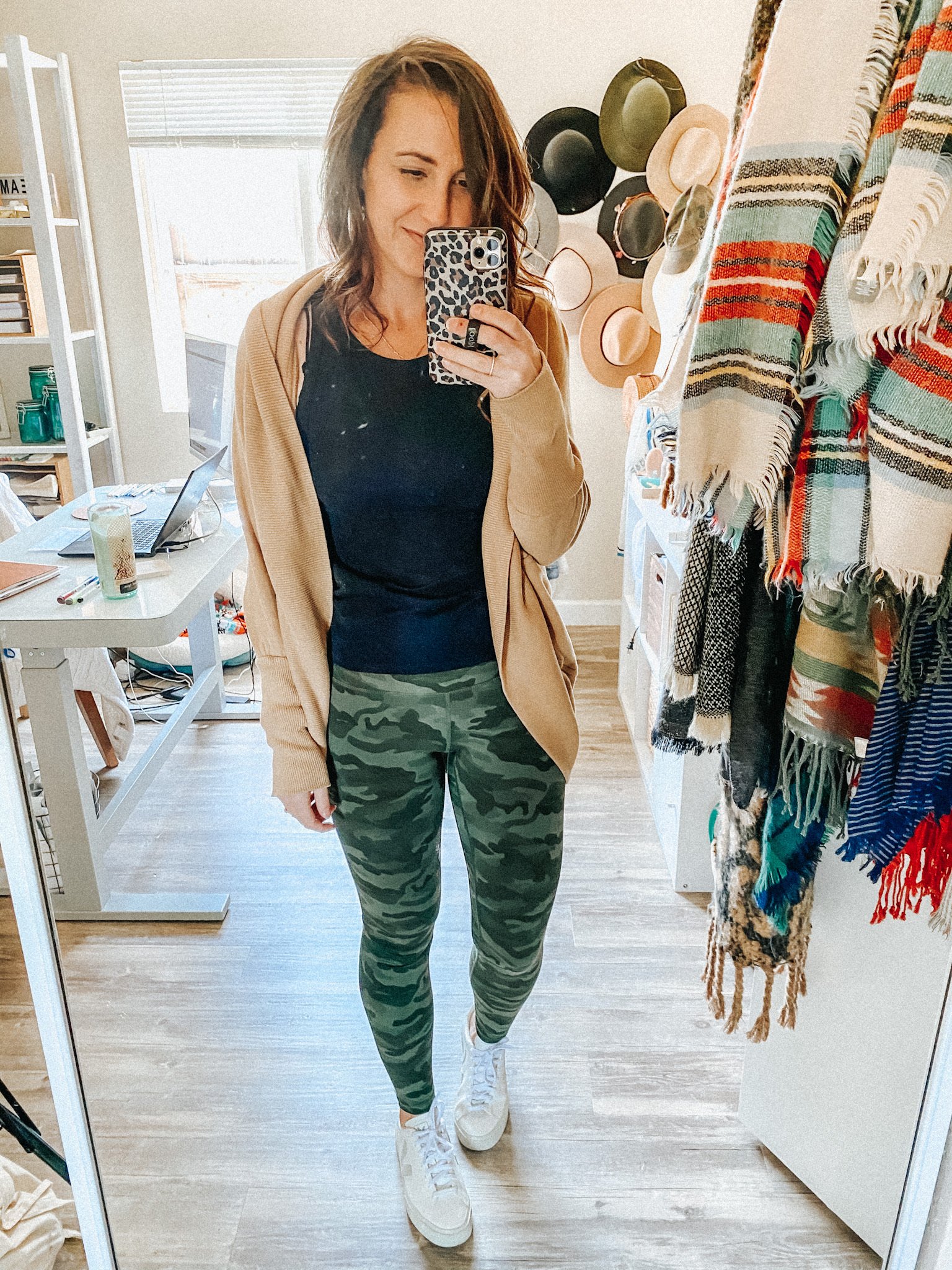 How to Style Camo Leggings for Fall Two Different Ways