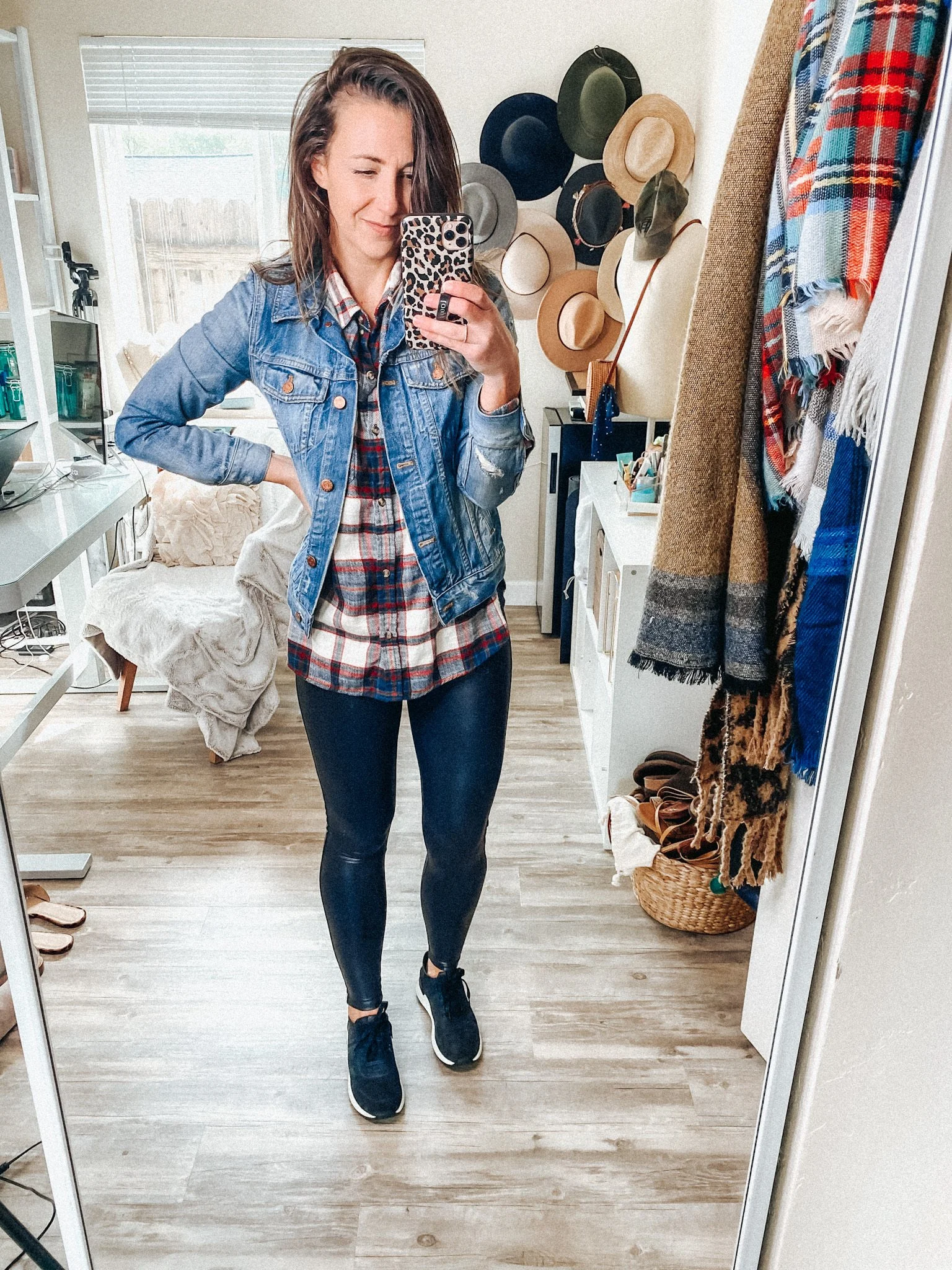 Jacket Outfit Ideas Flannel Shirt With Denim Jacket Plaid Shirt