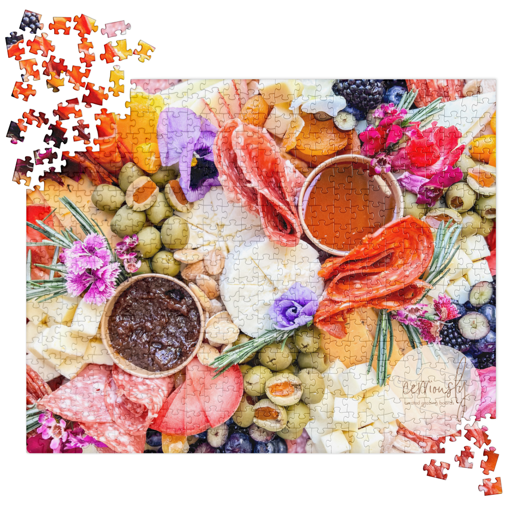 cheese and charcuterie jigsaw puzzle
