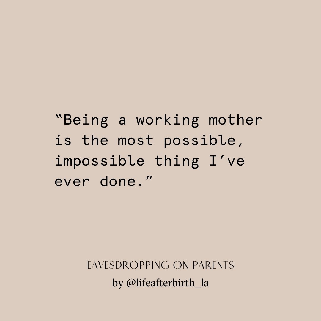 You can say that again, mama! 

Eavesdropping on Parents is a series from @lifeafterbirth_la where we quote actual things we&rsquo;ve overheard moms and dads say. DM us if you have one you want us to share with our community.