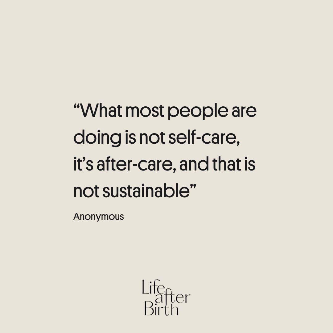 Whoa. So spot on 🎯 

The key to sustainability as a mother is to build in nonnegotiable self-care into your daily schedule and life. I know we are time-poor we all have very degrees of resources. However, the analogy I like to use is to keep gas in 