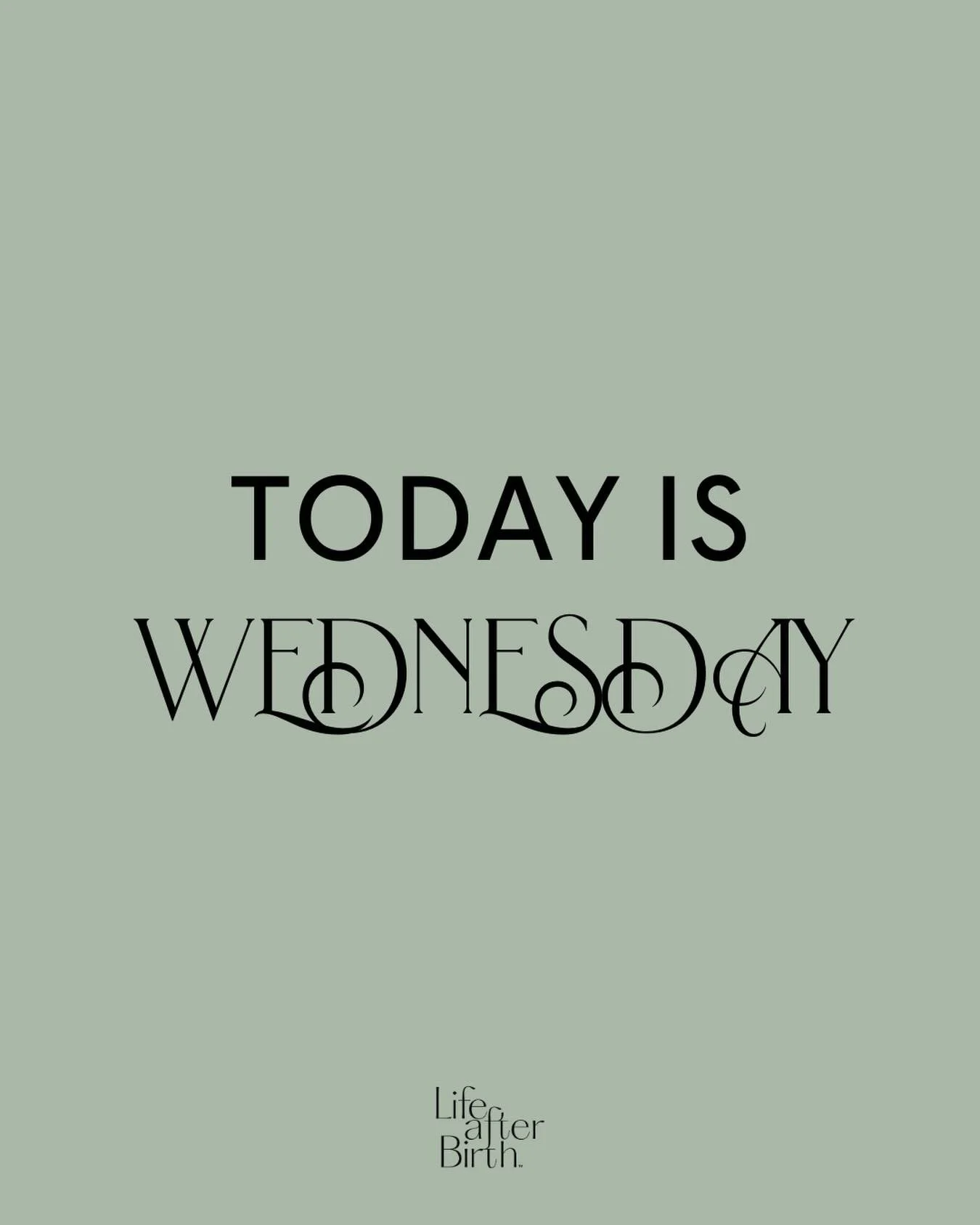 Hi all,

The week between x-mas and the new year feels a bit like the postpartum period&mdash;all the days blend together, time feels mushy, and you&rsquo;re wearing your PJs more than usual. 

My After Birth support circle happens on Wednesdays. I w