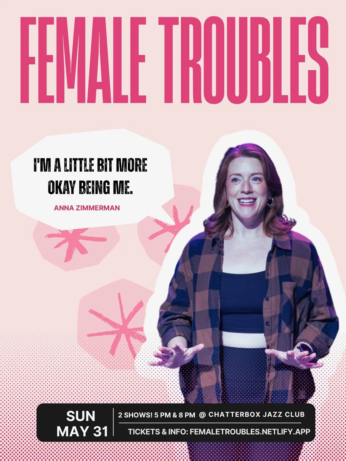 @anna_grace_zimmerman wants you to feel a little bit more ok too. Find out how at the Chatterbox this Sunday, 5/31, 5 or 8pm. Tickets in bio. Seats are limited. The feels are unlimited. 

#femaletroubles #indy #indyarts #indymusic