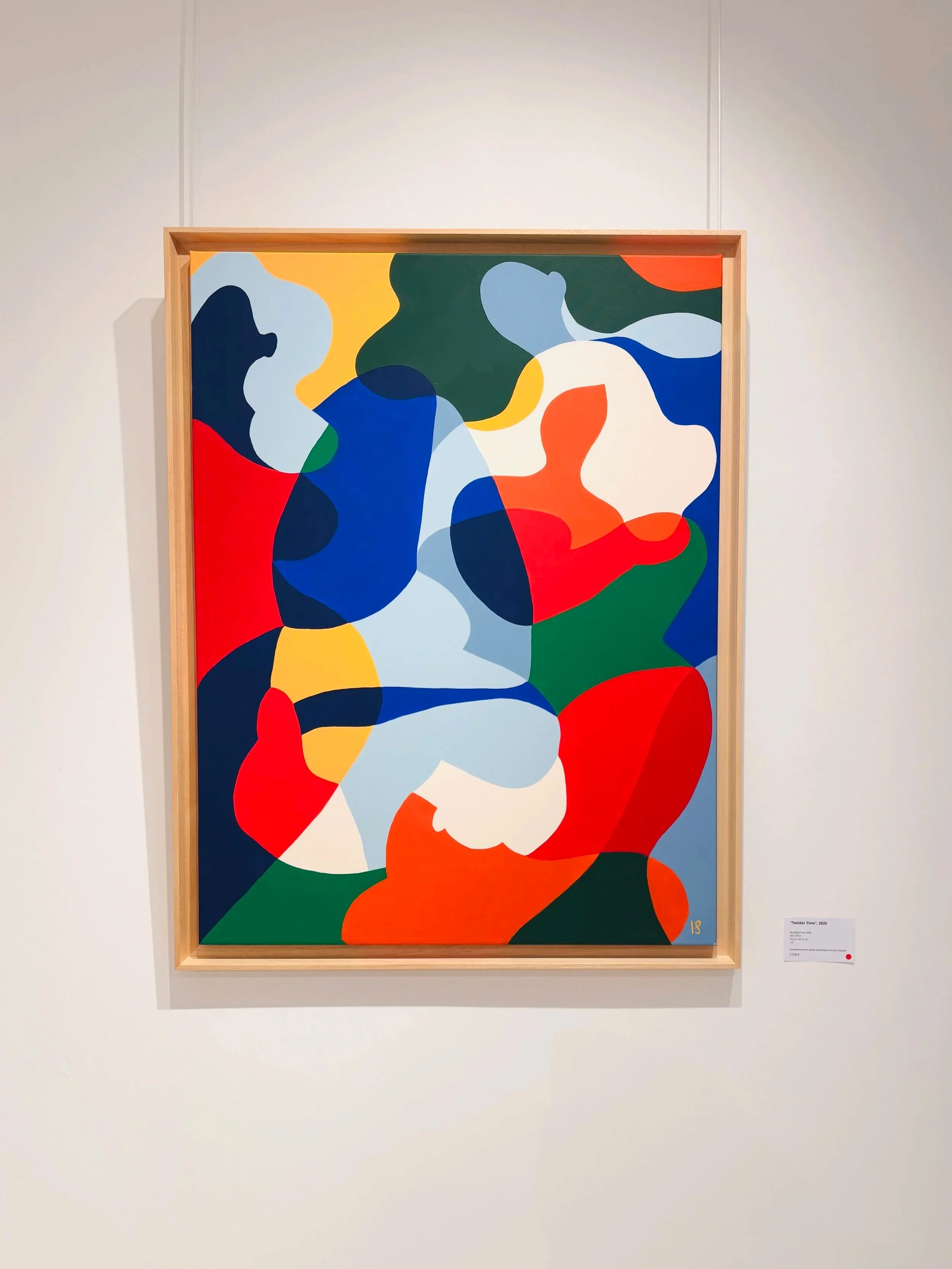 "Twister Time" - 76.2 x 101.6 cm - oak wood frame - SOLD