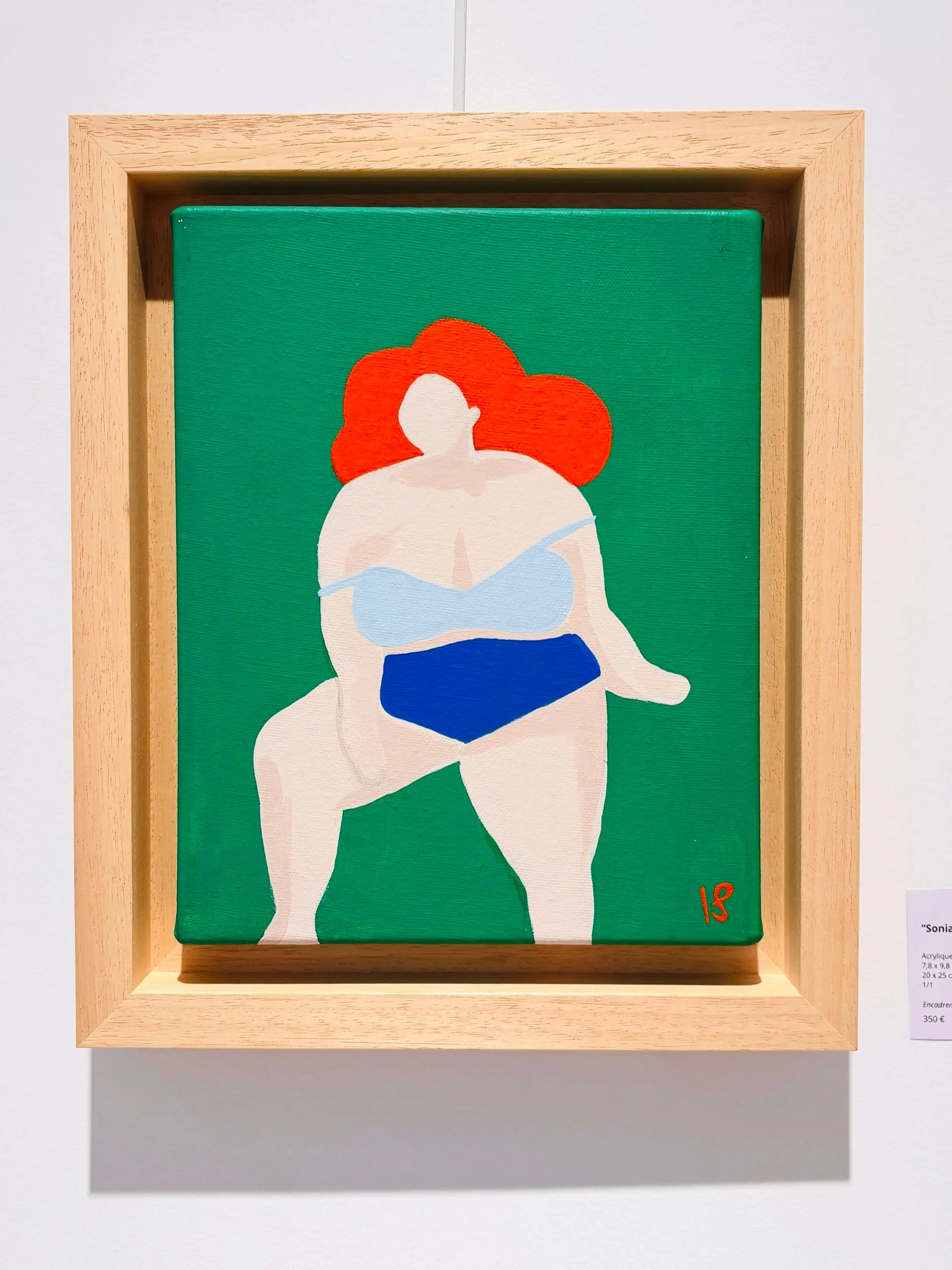 "Sonia" - 20 x 25 cm - oak wood frame - Email for more info