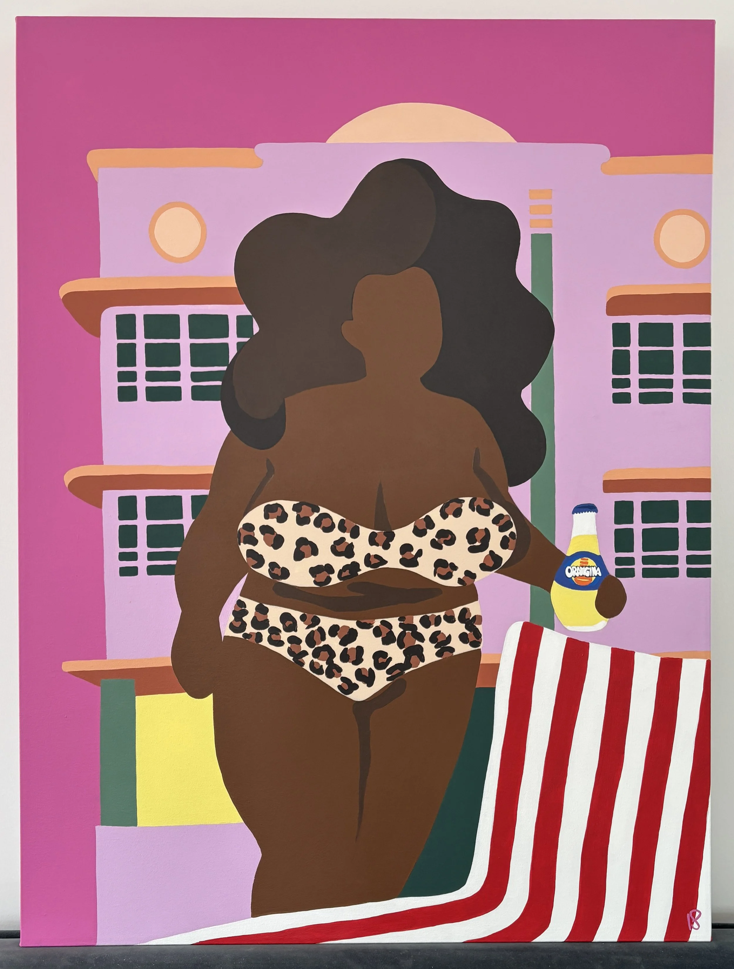 "Kessie from Miami" - 76 x 101 cm