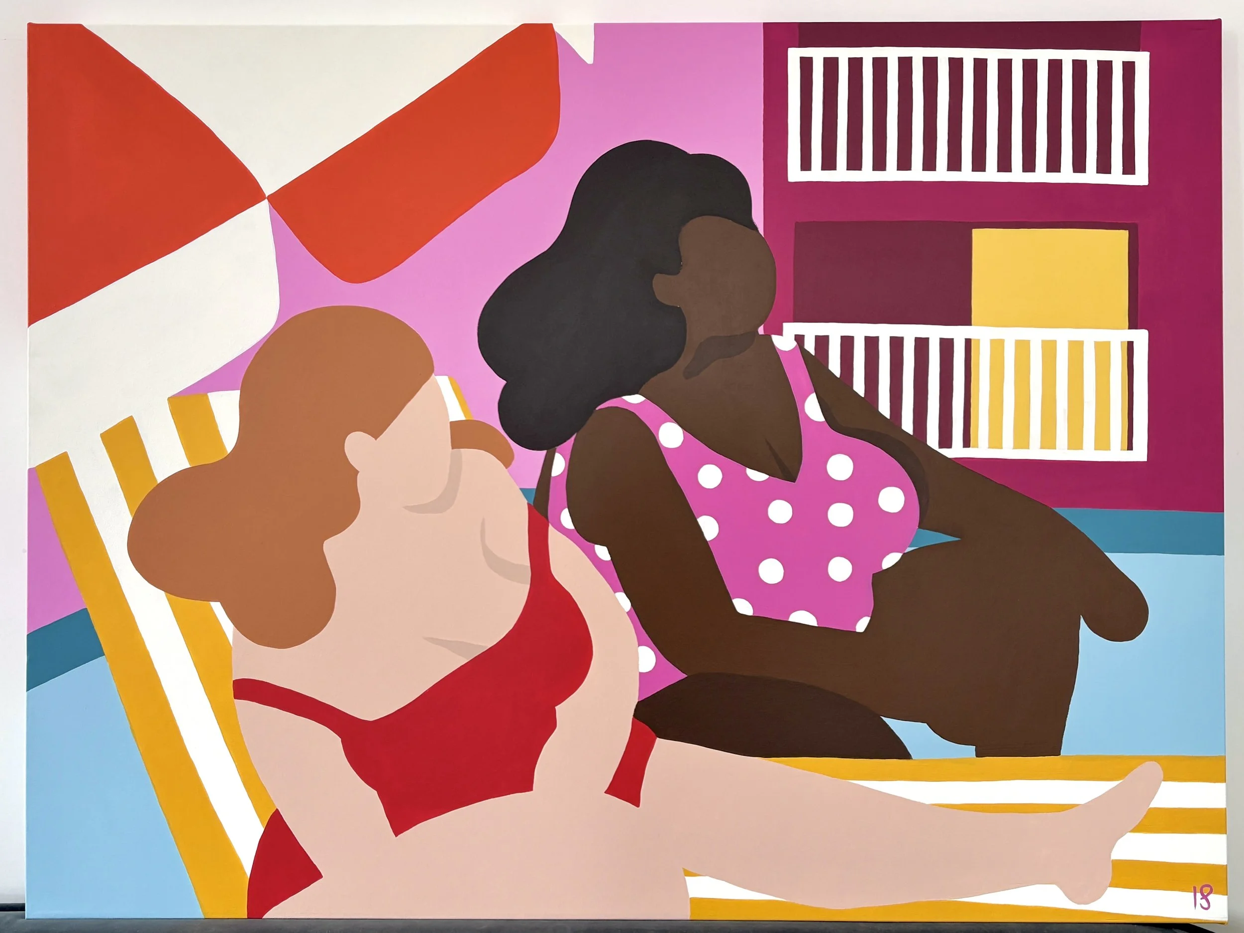 "Escale à Saint-Martin" - 82 x 112 cm