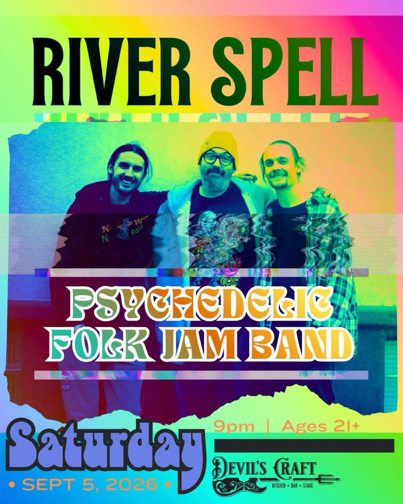 THIS SATURDAY (9/5)!

We&rsquo;re thrilled to make our return to @devilscraft_wp in Winter Park, CO! 9pm-midnight. It&rsquo;s always a blast at Devil&rsquo;s Craft.. come have some fun with us!