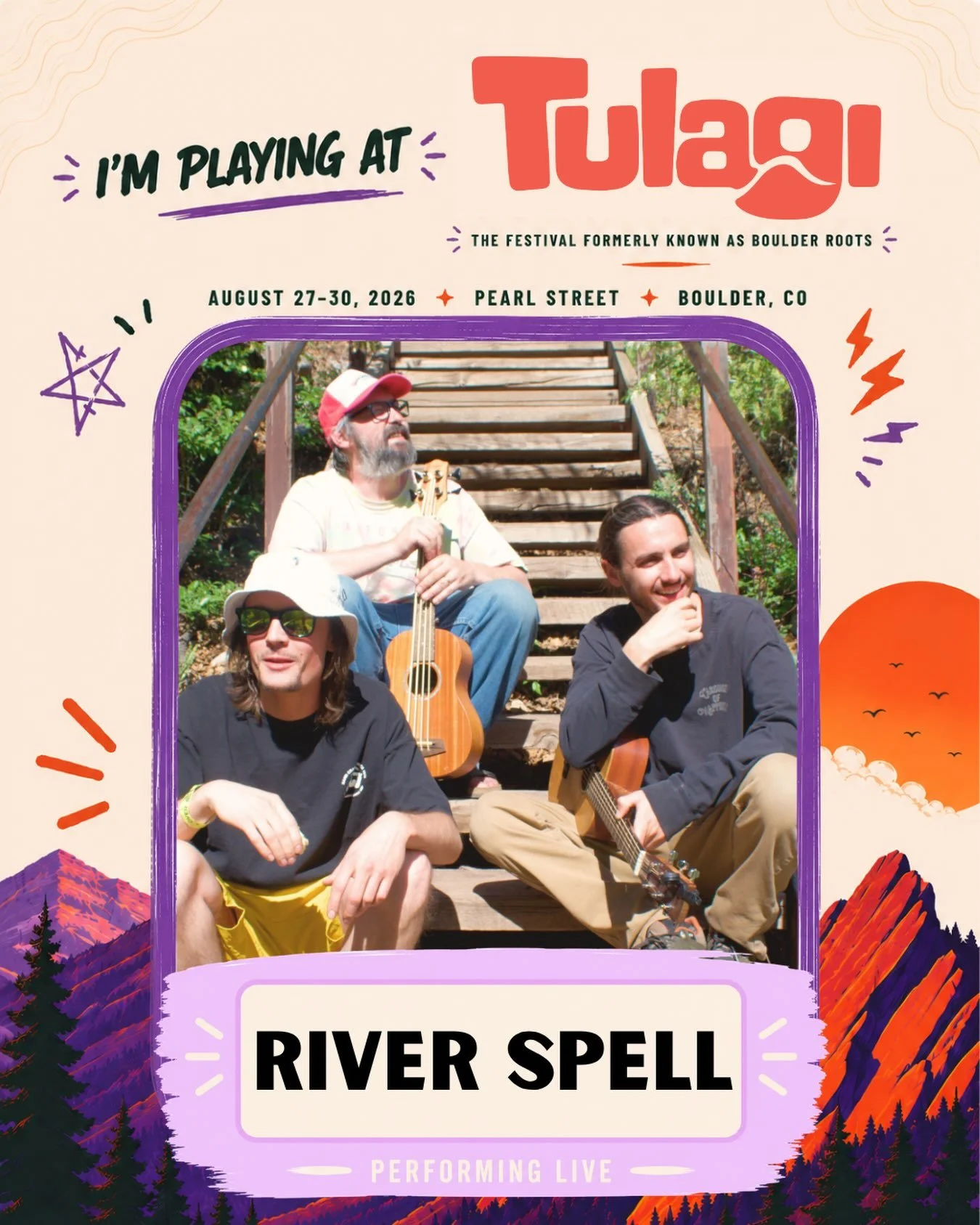 BOULDER!

We&rsquo;ll see you this weekend at @boulderrootsmusicfest ! Our set is at @thevelvetelklounge on Sunday (8/30) from 3:30-4:15

Grab your tickets for a weekend full of local favorites and we&rsquo;ll see you at the festivities! Ticket link 