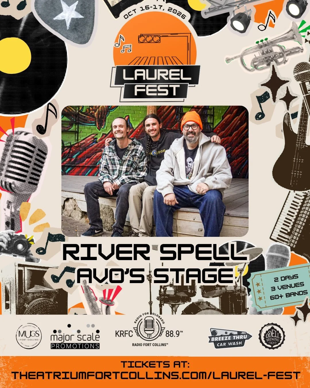 ⛰️FORT COLLINS⛰️

We&rsquo;re stoked to be a part of Laurel Fest 2026 taking place October 16-17! Daily schedule TBA soon, tickets are on sale now at: theatriumfortcollins.com/laurel-fest