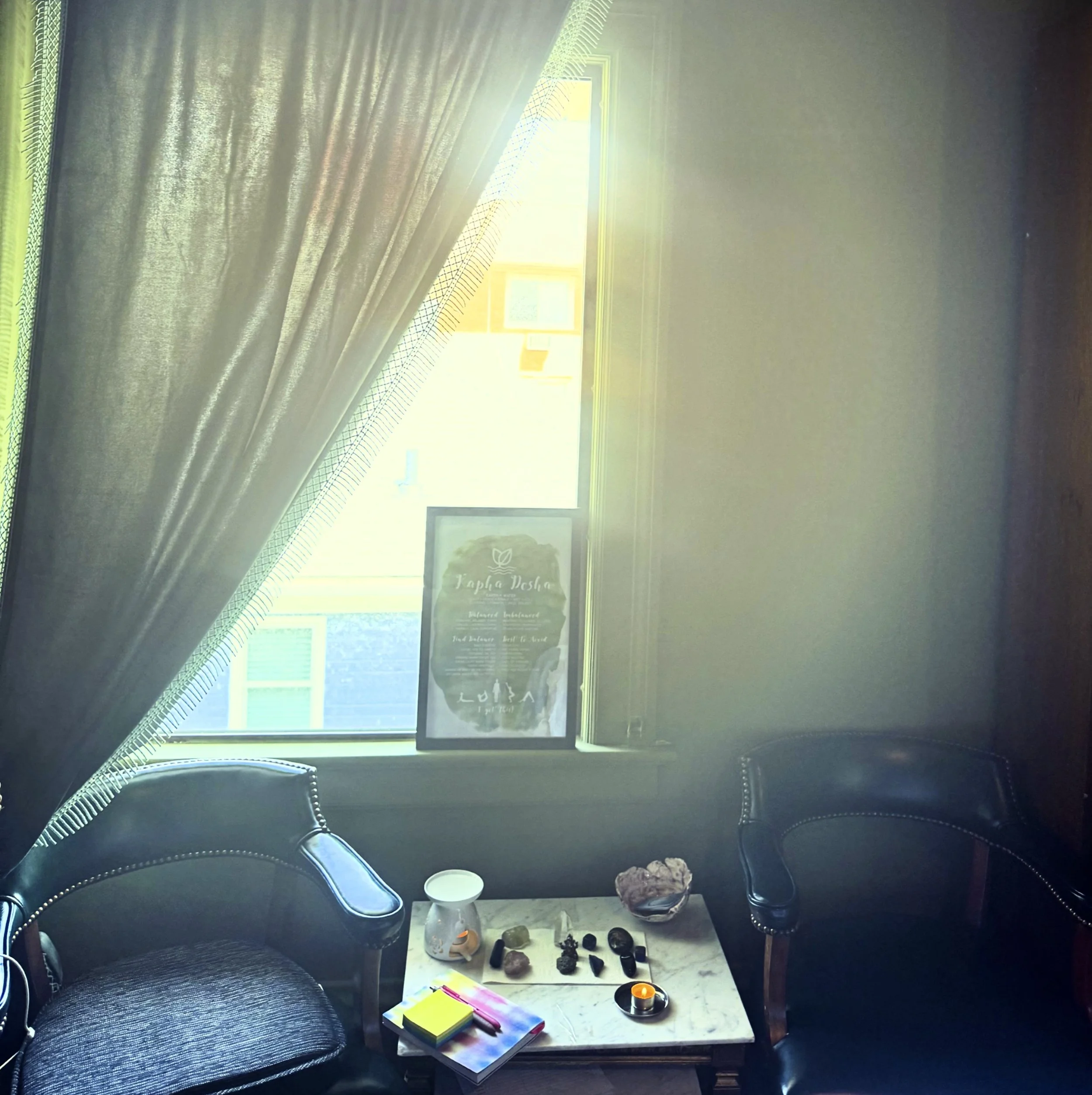 Reiki room at Ayurveda Wellness Centre, Lakewood, Ohio