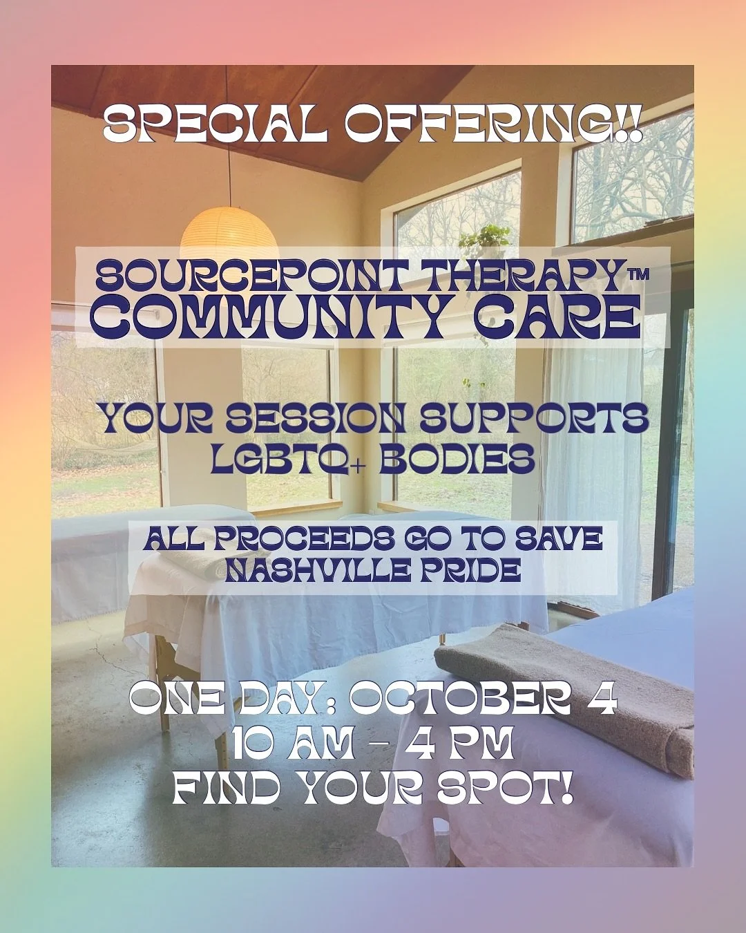 Not even going to imagine a world where Pride flags aren&rsquo;t abundantly blowing in the breeze, celebrating each unique expression of human experience with joy and visibility! Nashville, we need to #SaveNashvillePride! 🏳️&zwj;🌈🏳️&zwj;⚧️

Please