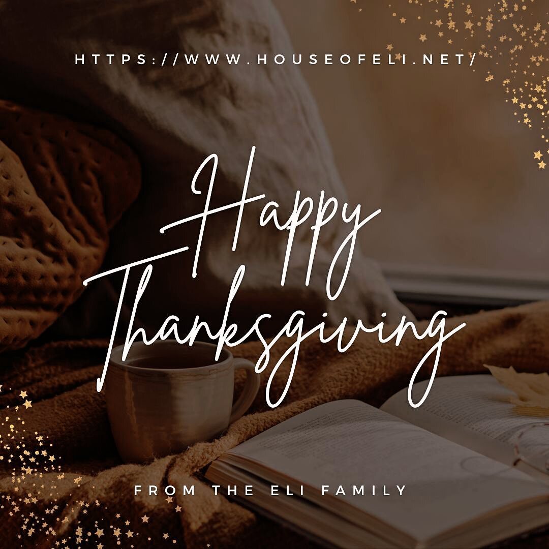 Happy Thanksgiving from the Eli family to you. 🍂🦃🧡 We are so thankful for all the growth, support, and opportunities we&rsquo;ve experienced this year. God has truly blessed us! 

What are you thankful for this year? 🧡